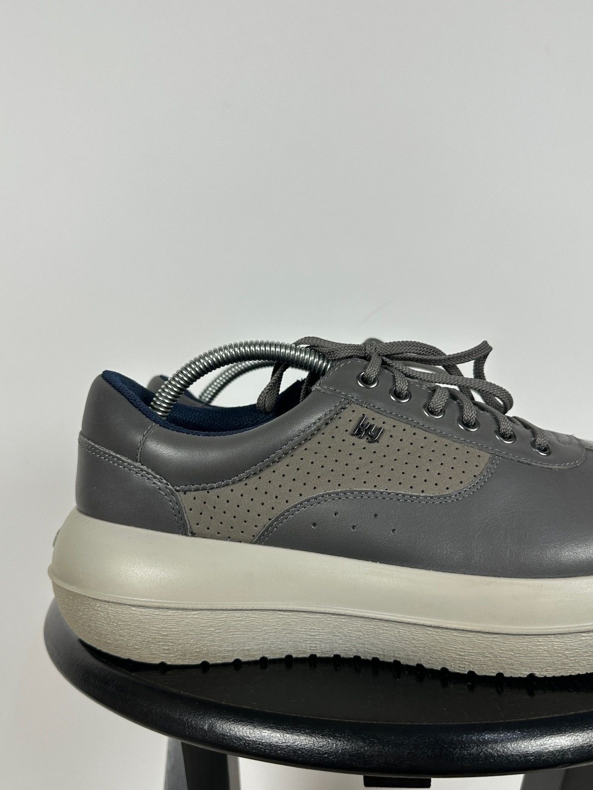 Kybun Kybun Gray Leather Orthopedic Comfort Sneakers Size US 9.5 / EU 42-43 - 15 Thumbnail