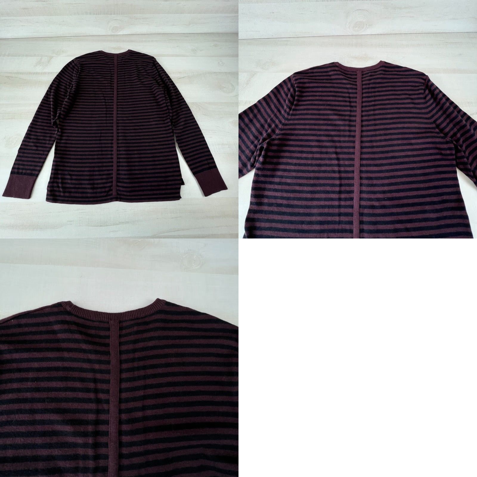 Kenneth Cole Kenneth Cole Women's Medium Multicolor Striped Pullover Sweater Cashmere Blend Crew Neck Long Sleeve Size M / US 6-8 / IT 42-44 - 8 Thumbnail