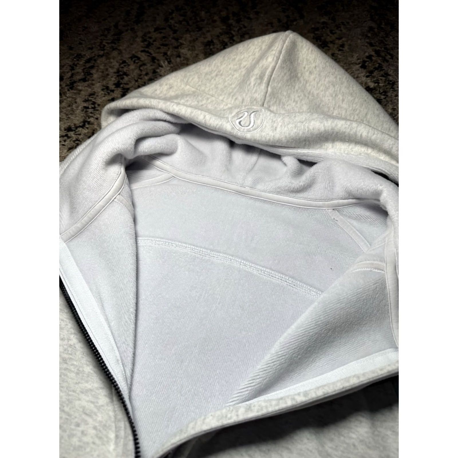 Lululemon Lululemon Scuba Half Zip Oversized Pullover Hoodie XL/XXL Light Gray Plush Womens Sweatshirt 1/2 Zip Hawaii Theme Size XL / US 12-14 / IT 48-50 - 6 Thumbnail