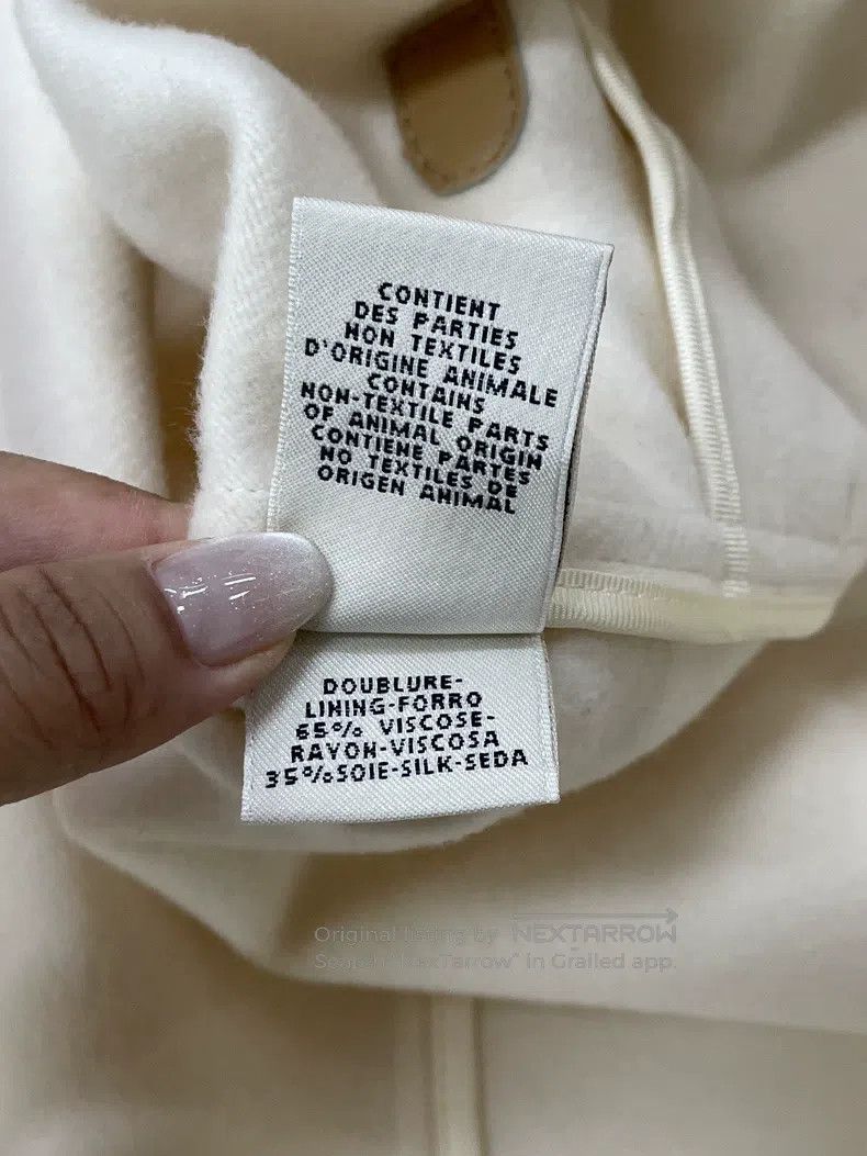 Hermes Hermes White Patch Leather Coat Jacket Size XS / US 0-2 / IT 36-38 - 7 Thumbnail