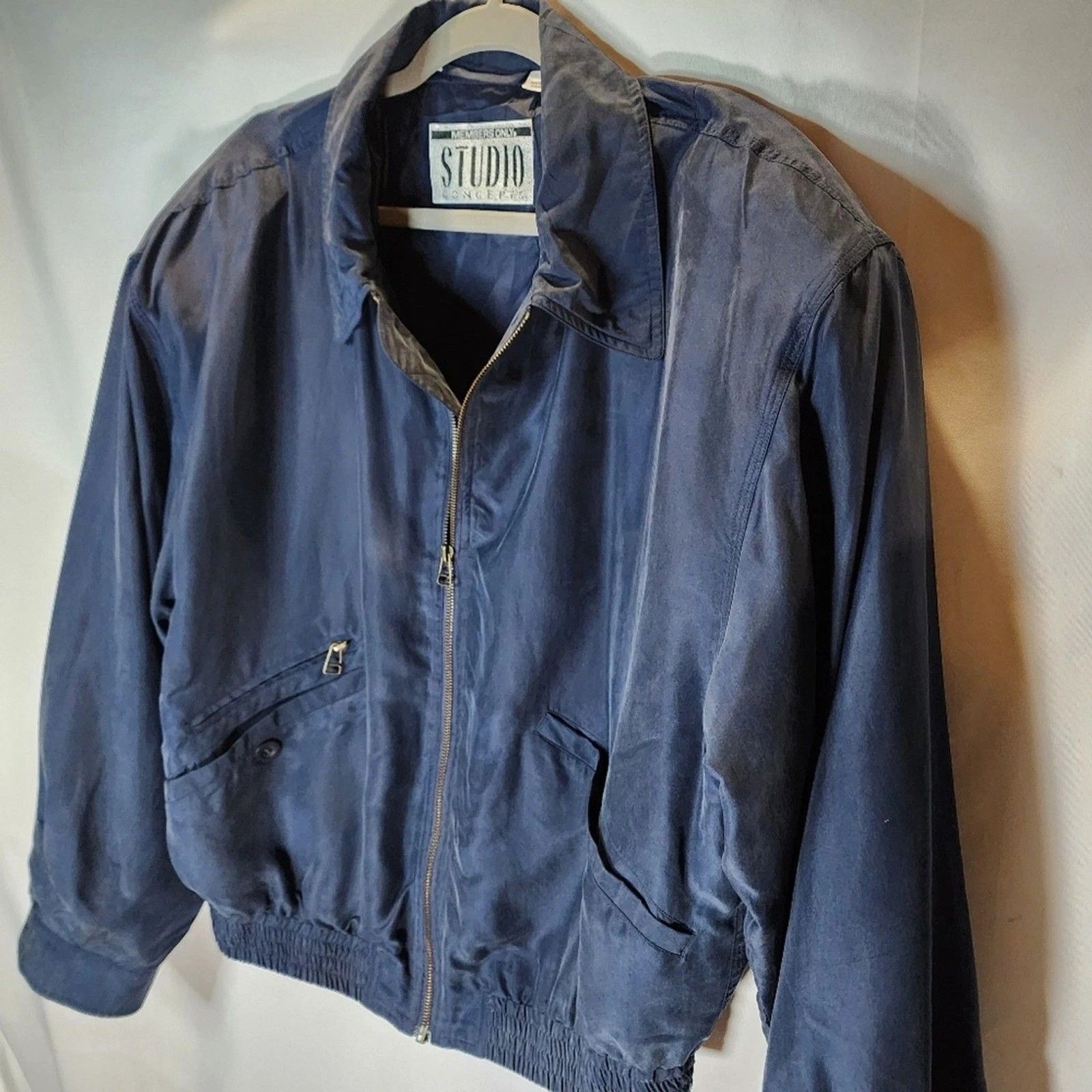 Members Only 80s Members Only Studio Concepts Silk Bomber Jacket Size US L / EU 52-54 / 3 - 9 Thumbnail