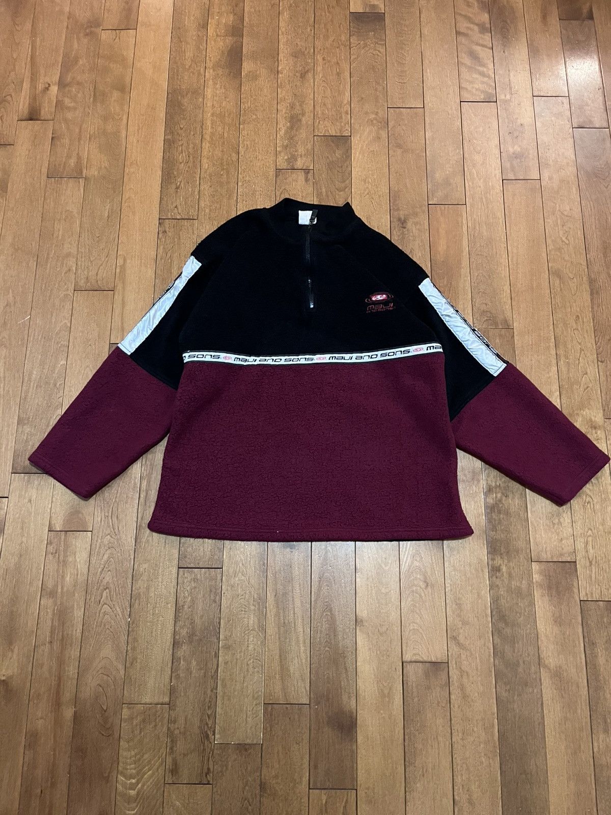 Maui and Sons Vintage maui and sons surfwear fleece jacket Size US L / EU 52-54 / 3 - 2 Thumbnail