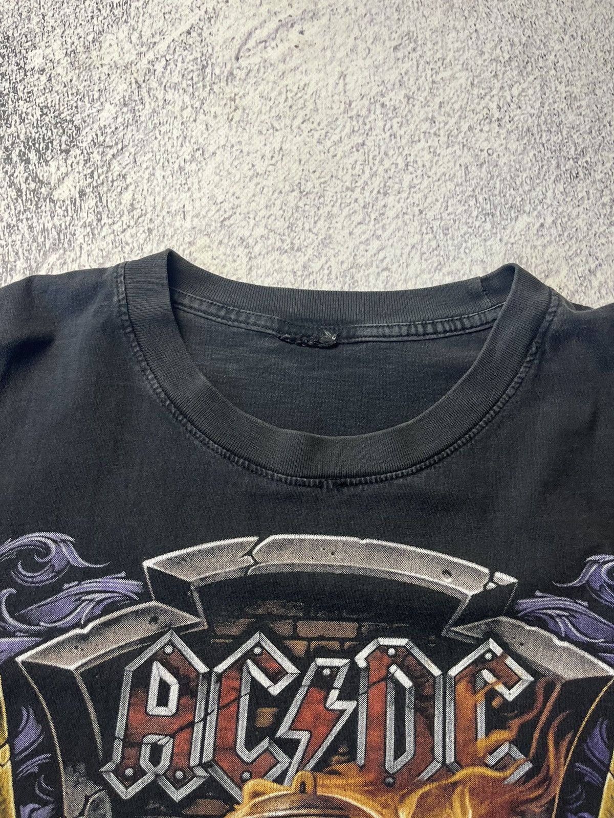 AC/DC Vintage Rare AC/DC Hells Bells Rock Band T Shirt Size US XL / EU 56 / 4 - 15 Thumbnail