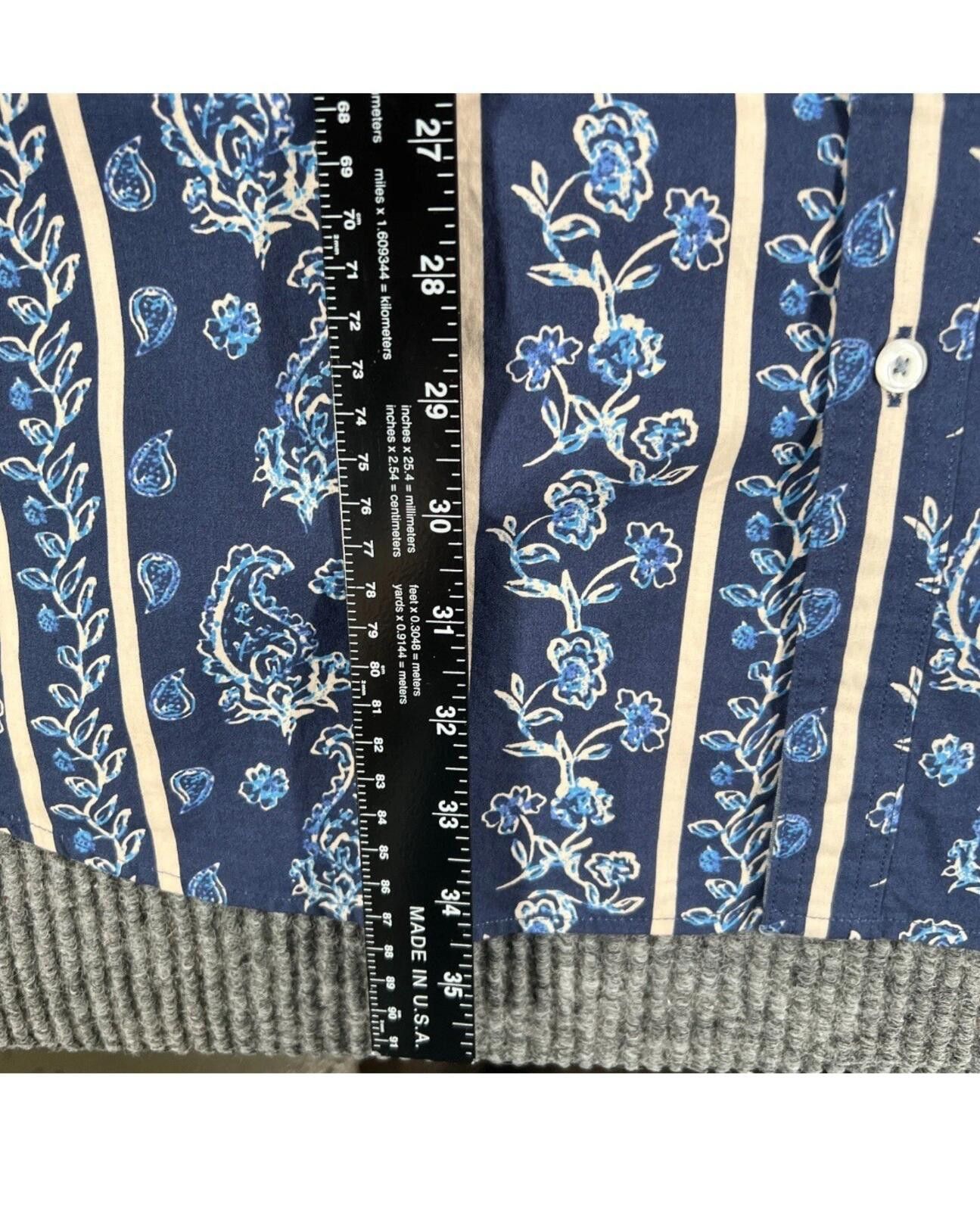 Cremieux Cremieux Shirt Men's XLT Extra Large Tall Blue Paisley Size US XL / EU 56 / 4 - 7 Thumbnail