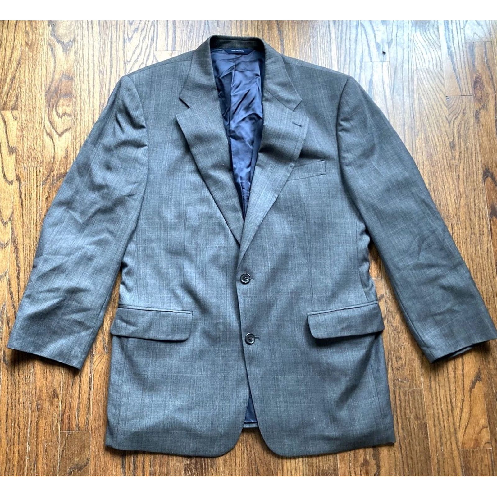 Brooks Brothers Brooks Brothers Suit Mens Size 43 Jacket 34x29 Pants Brown Plaid Wool 2 Pc Size 46R - 2 Thumbnail
