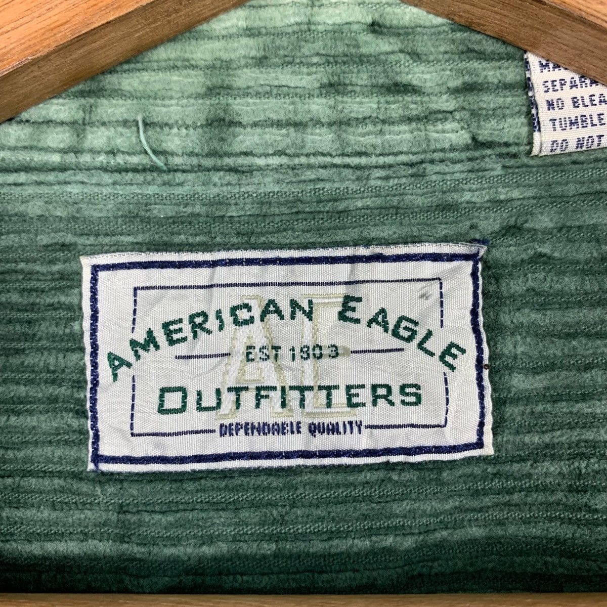 American Eagle Outfitters AMERICAN EAGLE Green Corduroy Flannel Jacket #1818-C22 Size US M / EU 48-50 / 2 - 16 Thumbnail