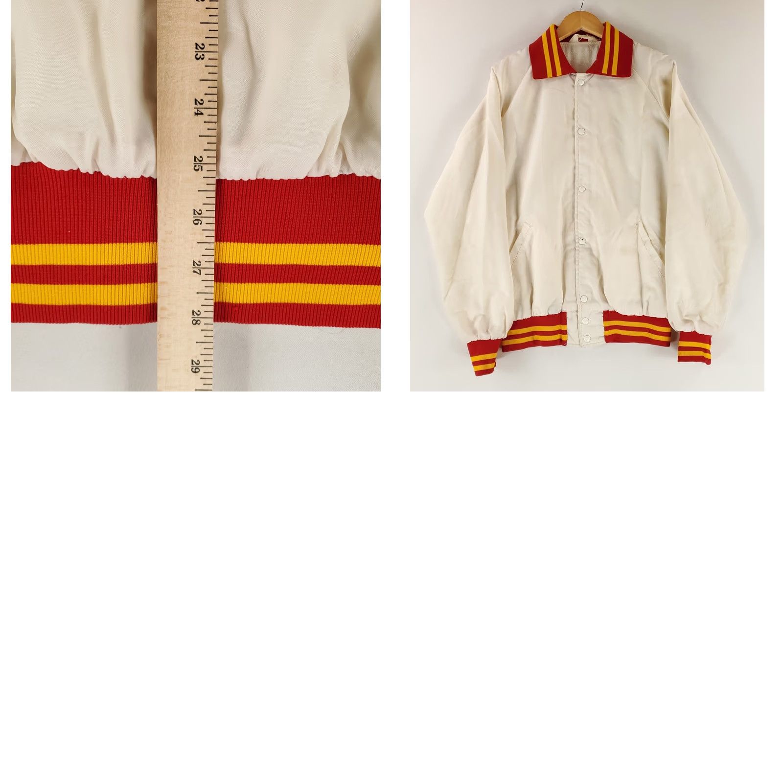 Vintage VINTAGE Iowa State Gem Satin Bomber Jacket Mens L White 70s 80s Snap Sportswear Size US L / EU 52-54 / 3 - 8 Thumbnail