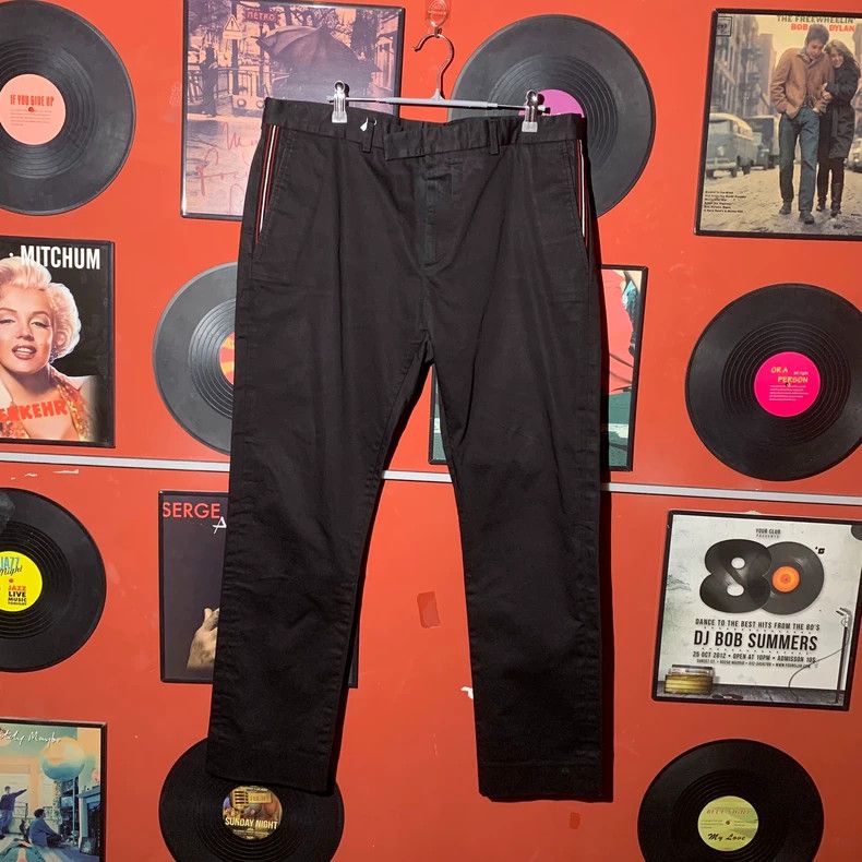 Dior Dior Colored webbing black trousers 2501-Nextarrow Size US 36 / EU 52 - 1 Thumbnail