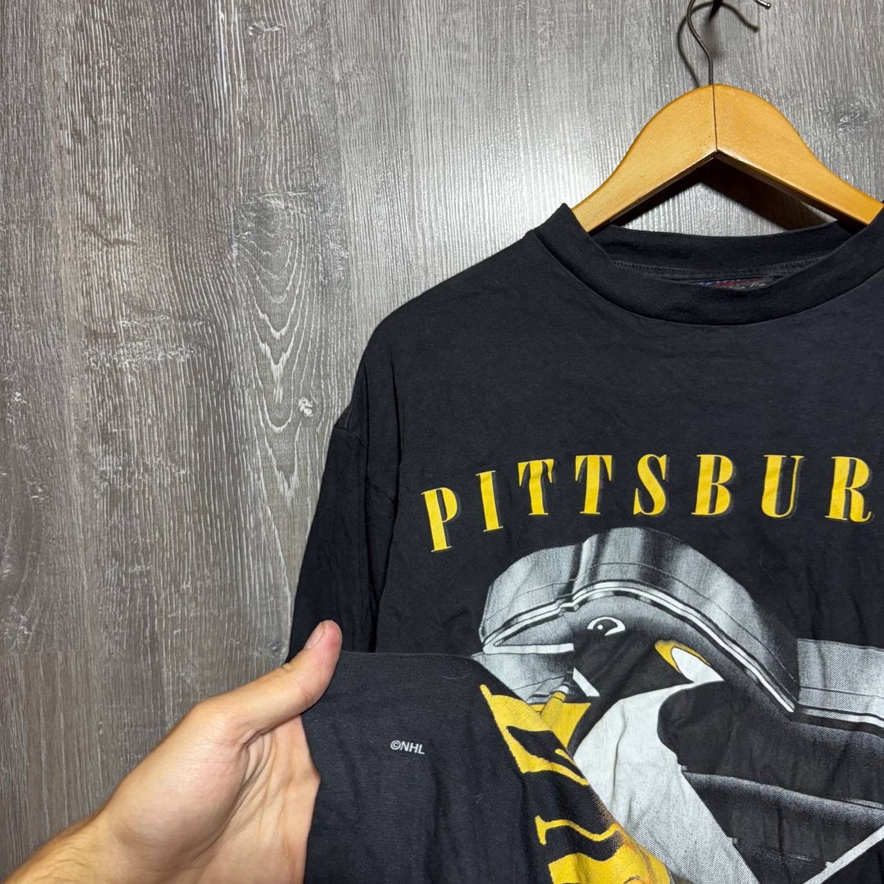 NHL Pittsburgh Penguins T Shirt Vintage 90s NHL Hockey USA Size US S / EU 44-46 / 1 - 3 Thumbnail