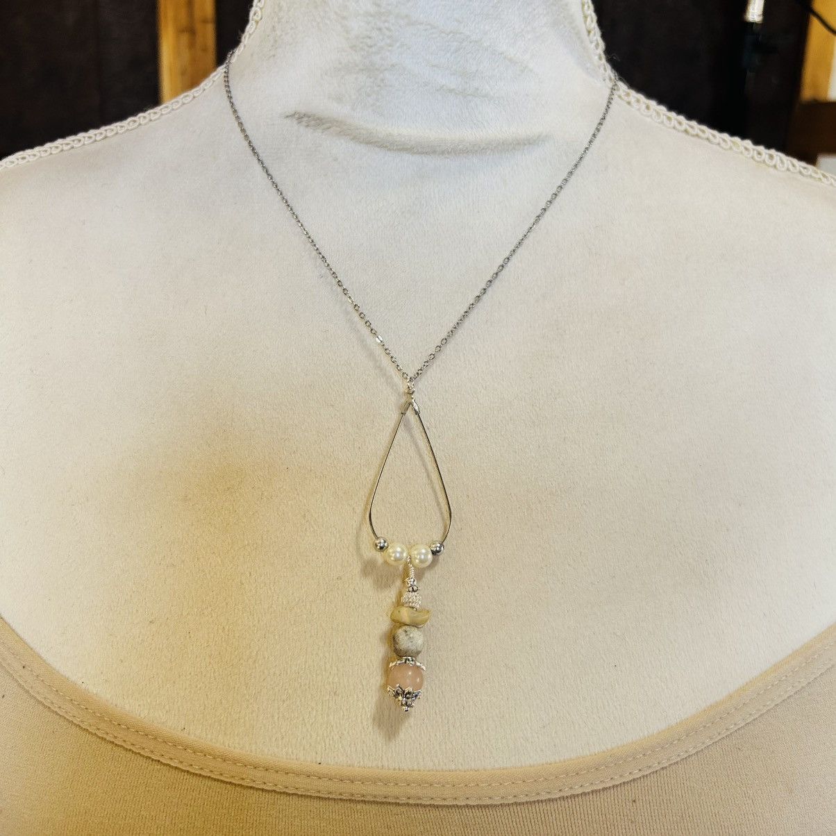 Handmade Handcrafted vintage bead changeable charm pendant necklace Size ONE SIZE - 3 Thumbnail
