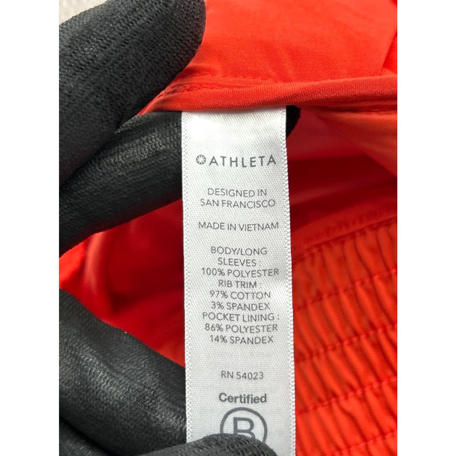 Athleta Athleta Zion Microfleece Full Zip Bomber Jacket Womens Small Orange Relaxed Fit Size S / US 4 / IT 40 - 5 Thumbnail