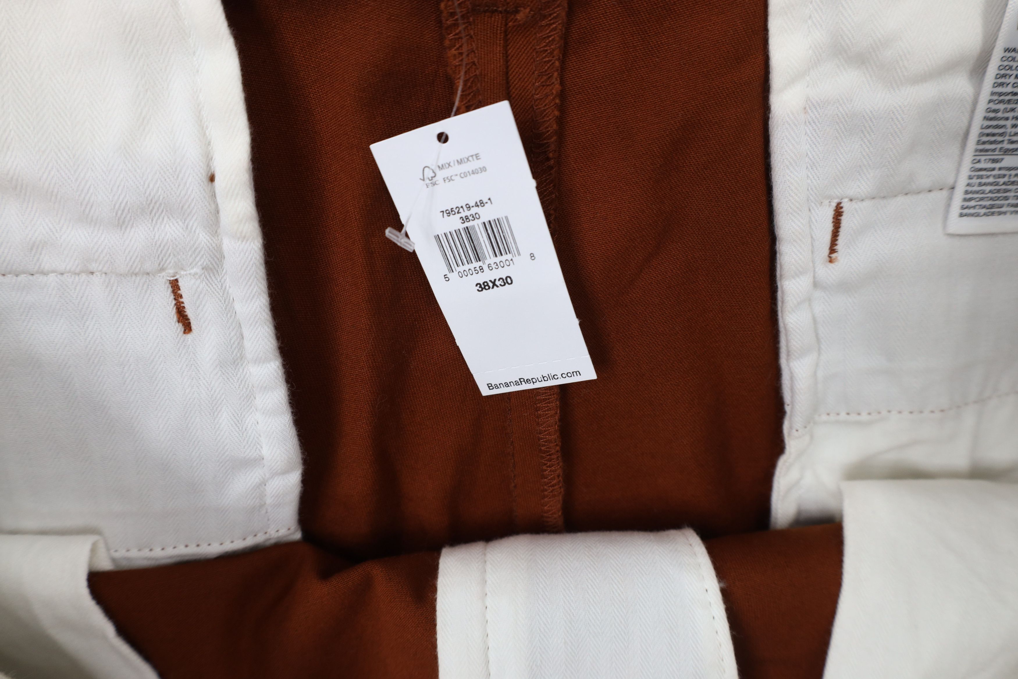 Banana Republic × Vintage New Banana Republic Fit Rapid Movement Chino Pants Orange Size US 38 / EU 54 - 8 Thumbnail