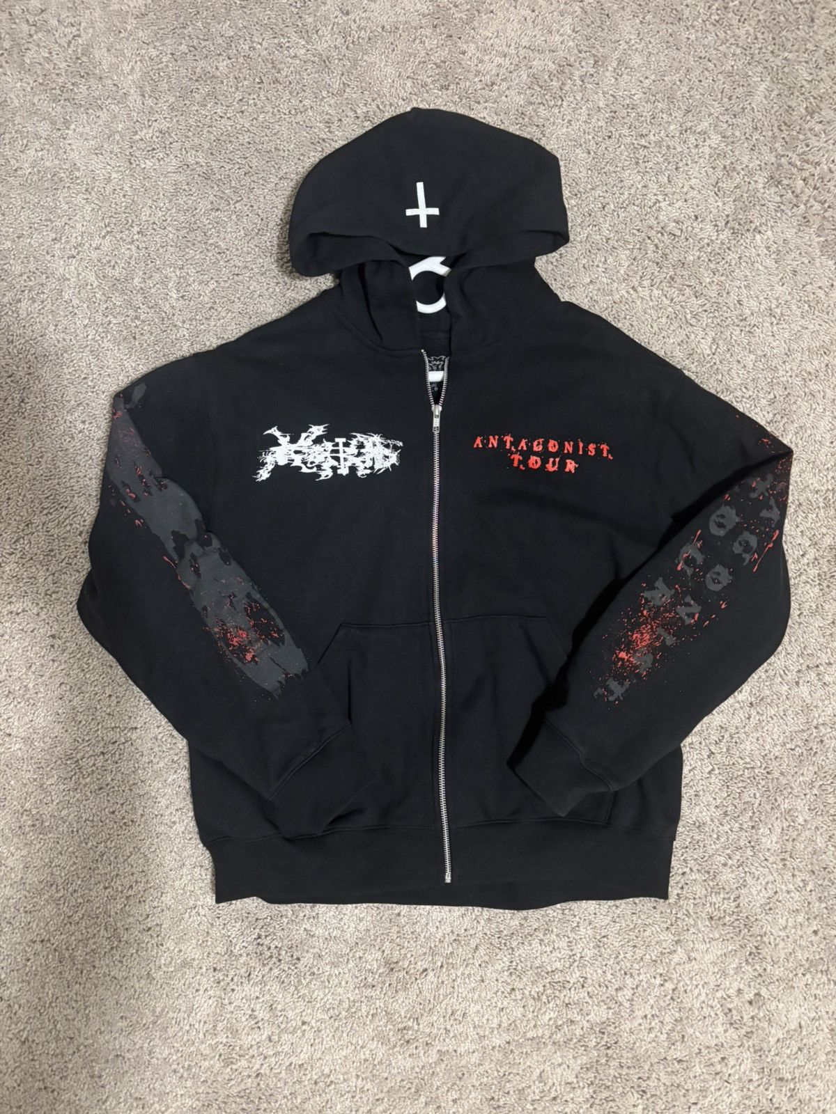 Playboi Carti ANTAGONIST 2.0 TOUR Zip Up Size US L / EU 52-54 / 3 - 1 Thumbnail