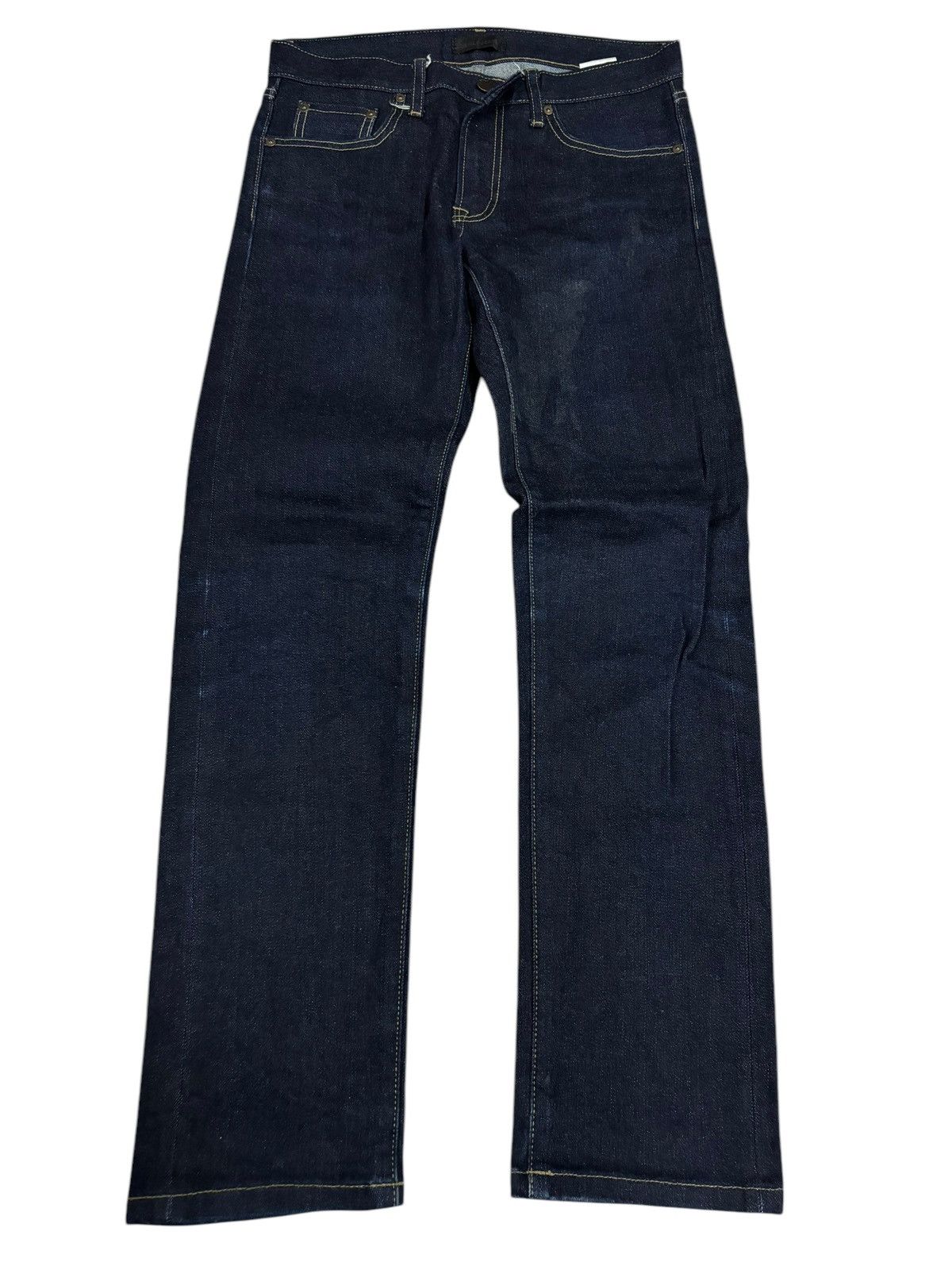 Jun Takahashi × Kaihara Denim × Self Edge Vintage Kaihara Uniqlo Selvedge Blue Indigo Washed Jeans Size US 30 / EU 46 - 2 Thumbnail