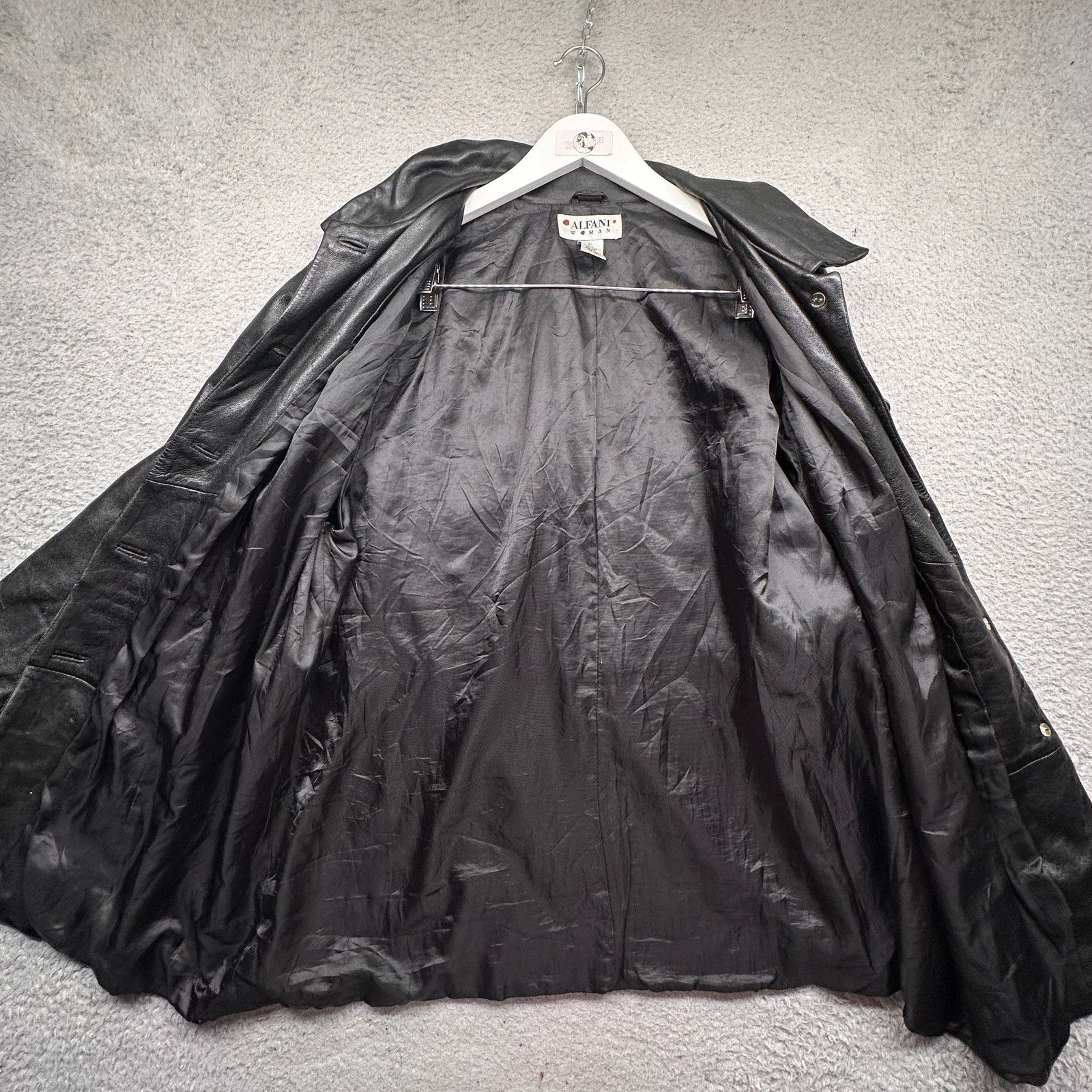 Alfani Vintage Alfani Woman Lamb Leather Coat Womens 2X Black Size XXL / US 16-18 / IT 52-54 - 13 Thumbnail