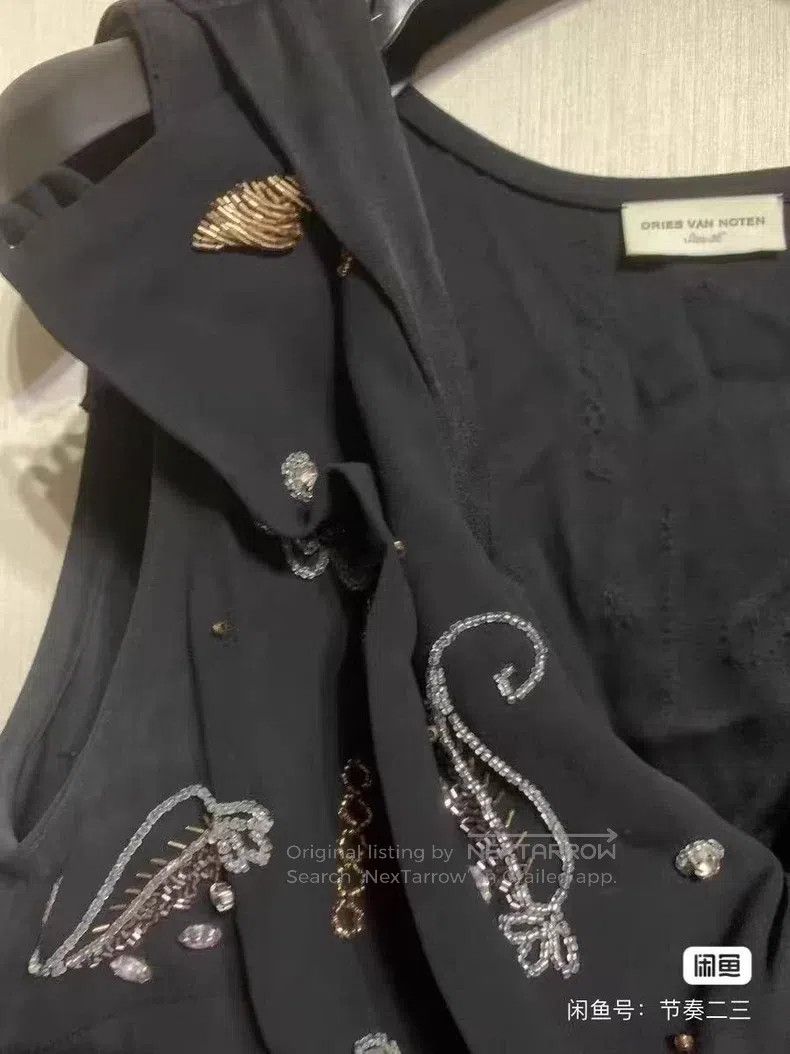 Dries Van Noten Dries Van Noten size:36 Beaded Heavy Camisole Top Size M / US 6-8 / IT 42-44 - 5 Thumbnail