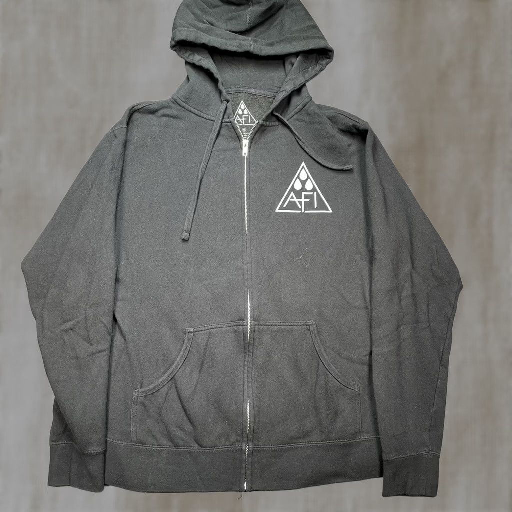 Vintage AFI Hoodie Men’s Medium Full Zip A Fire Inside Davey Havok Vegan Drug Free Black Full Zip Men M & M Size US M / EU 48-50 / 2 - 1 Thumbnail