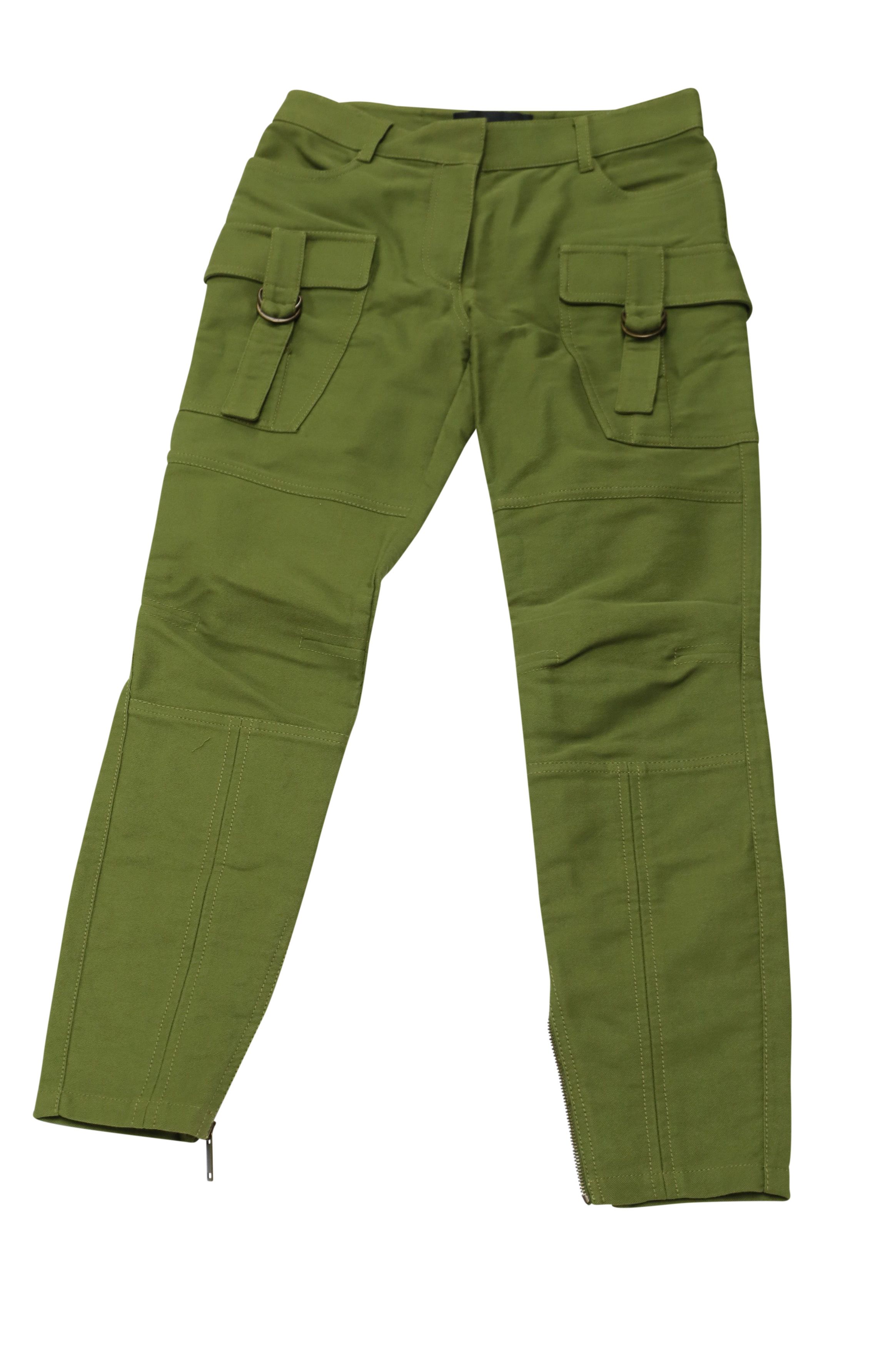 Derek Lam 10 Crosby Derek Lam Cargo Pants in Olive Cotton Size 24" / US 00 / IT 34 - 1 Thumbnail