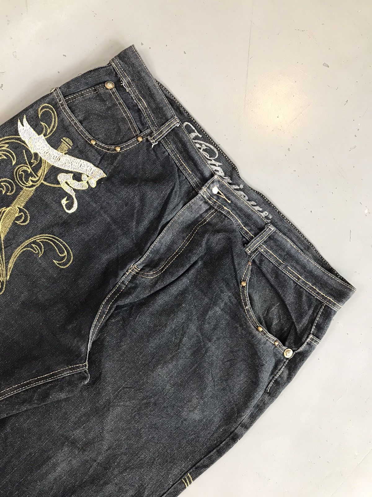 Vintage Vintage victorious wings embroidered denim Size US 40 / EU 56 - 7 Thumbnail