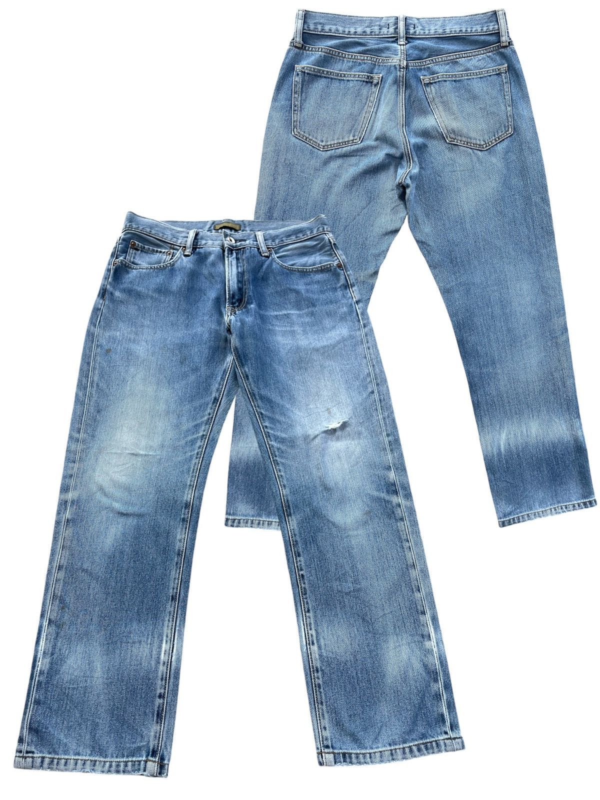 Japanese Brand × Uniqlo 🔥Japanese Brands Uniqlo Distressed Denim W30🔥 Size US 30 / EU 46 - 1 Thumbnail