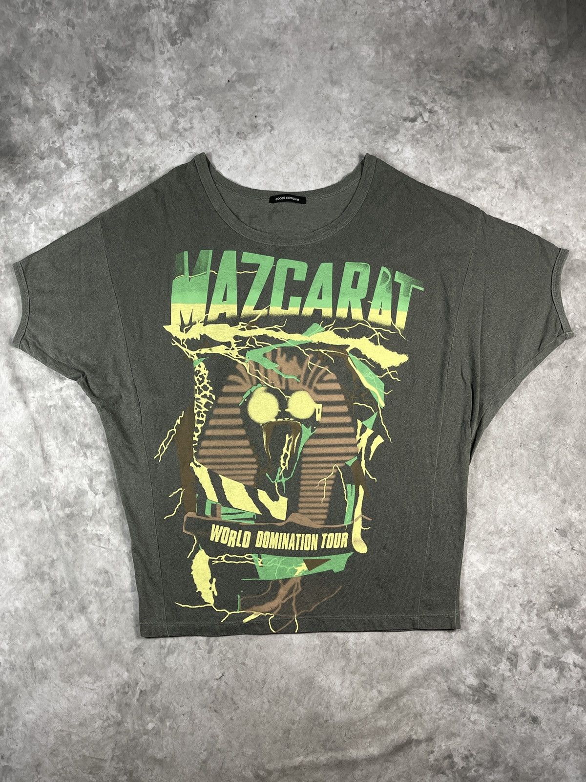 Codes Combine Mazcarat World Domination Tour Crazy Rare Tee - Tops