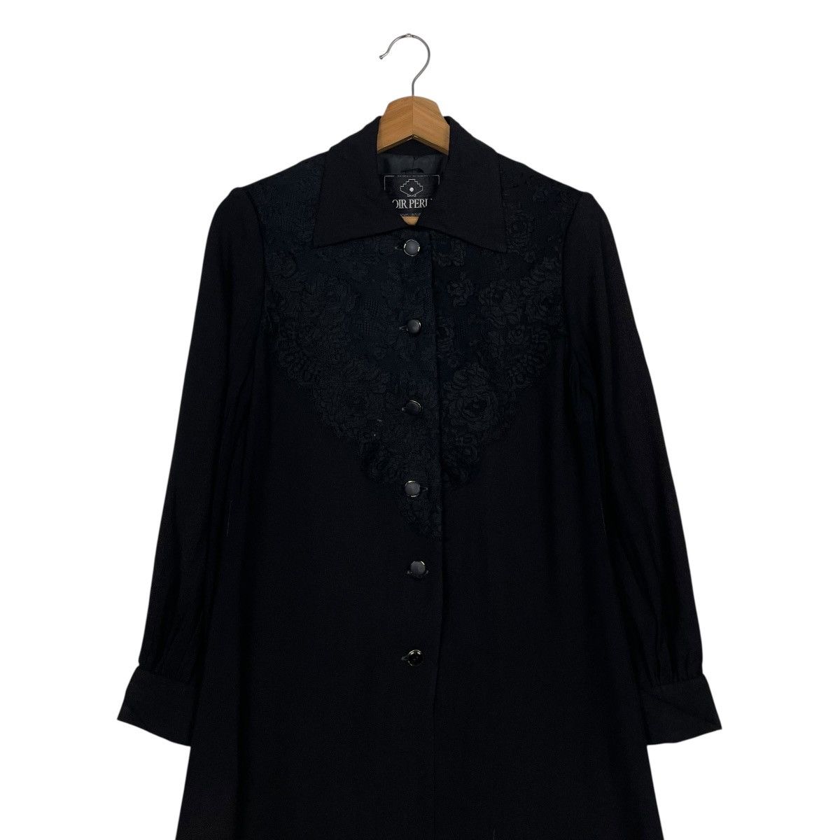 Japanese Brand Japanese Brand Soir Perle Black Coat Size S / US 4 / IT 40 - 3 Thumbnail
