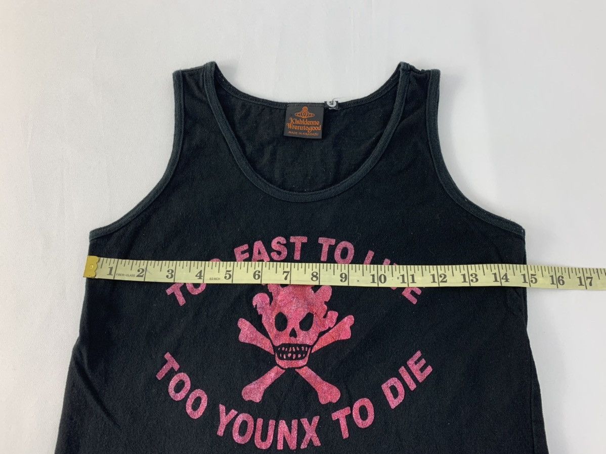 Designer × Vintage 90s Kishidenne Wrerutogood Fast To Live Skull VW Design Tee Size S / US 4 / IT 40 - 8 Thumbnail