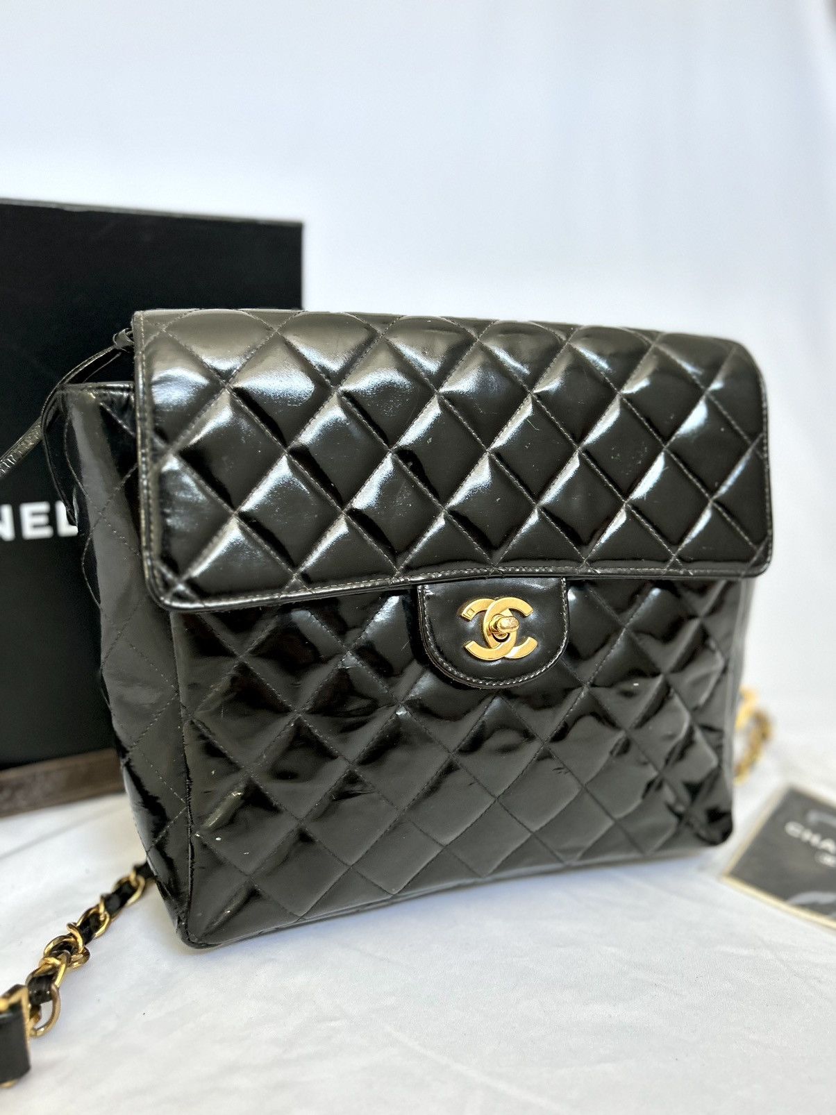 Chanel Chanel Patent Leather Backpack Size ONE SIZE - 2 Thumbnail