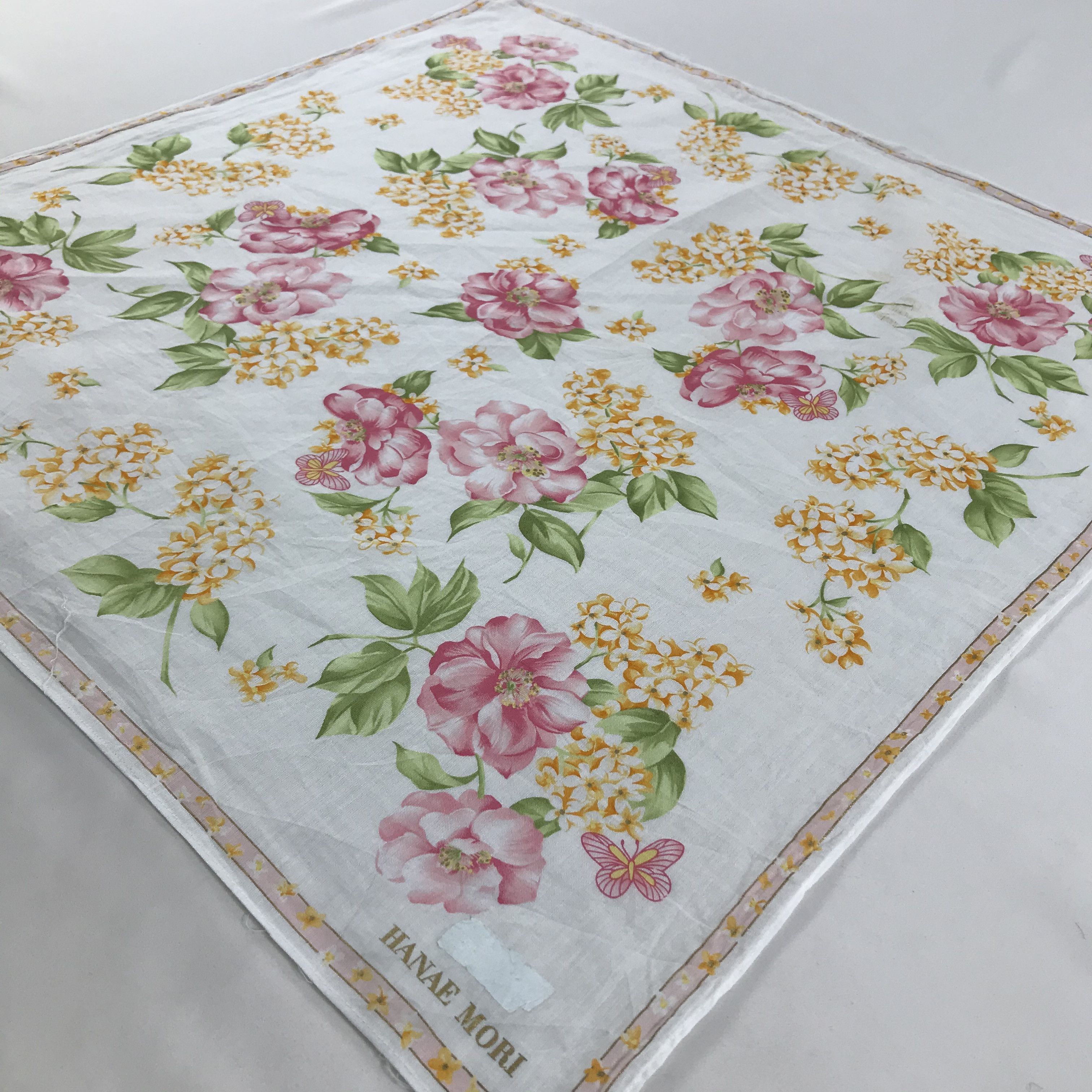 Hanae Mori × Vintage Hanae Mori Bandana / Handkerchief / Neckerchief - S1530 Size ONE SIZE - 2 Thumbnail