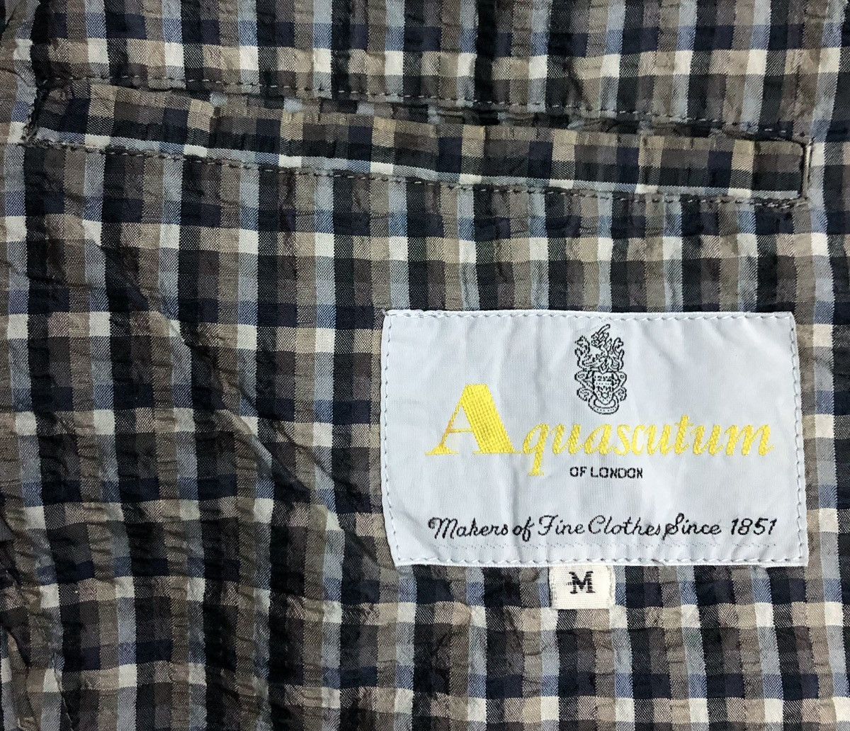 Aquascutum Vintage Aquascutum London Quilted Check Blazer – Medium Size M / US 6-8 / IT 42-44 - 13 Thumbnail