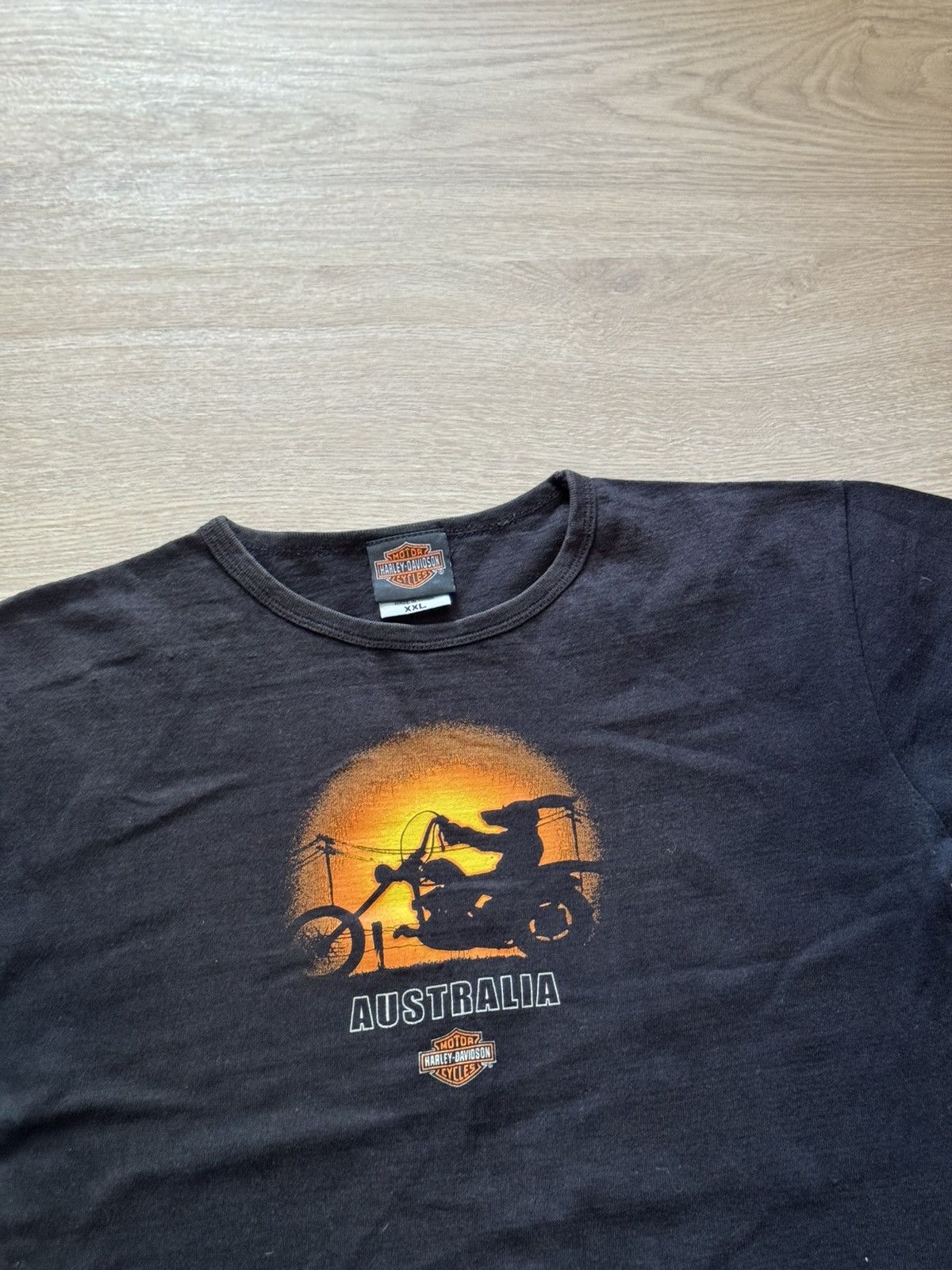 West Coast Choppers Vintage 90s Harley Davidson Australia Choppers Faded T-Shirt Size L / US 10 / IT 46 - 2 Thumbnail