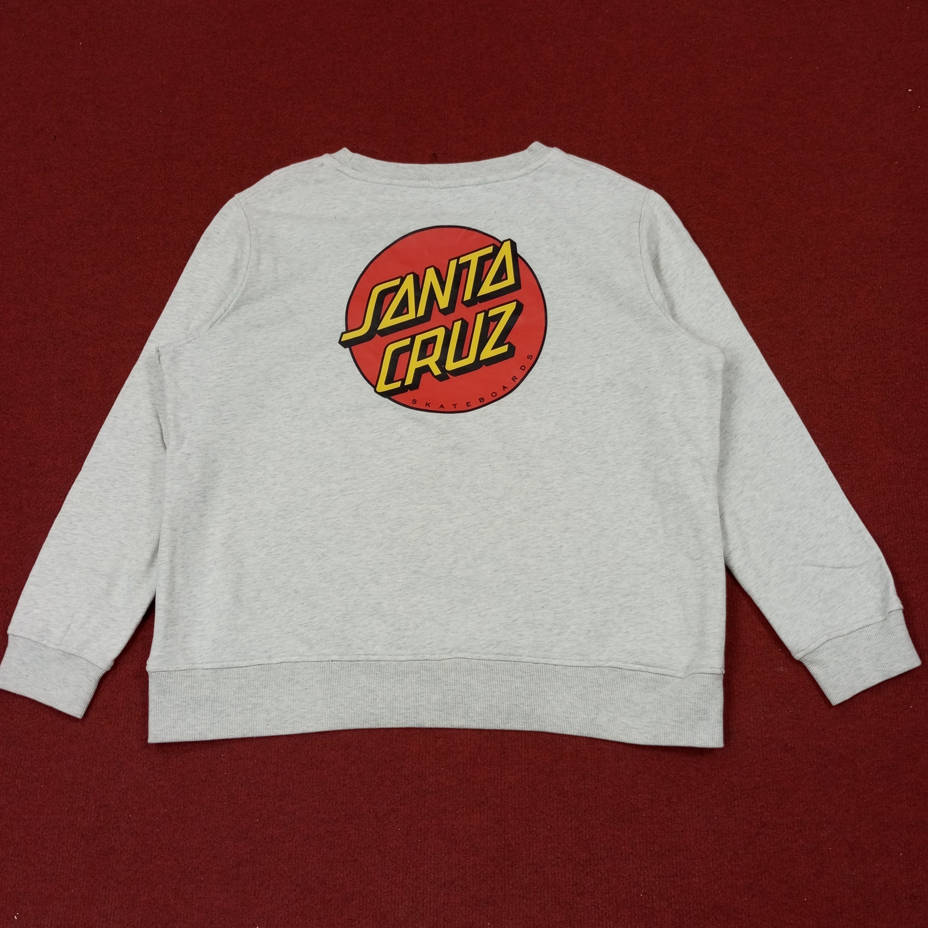 Santa Cruz Skateboards × Vintage Santa Cruz Skateboards Logo Design Sweatshirt c221n15 Size US XL / EU 56 / 4 - 1 Thumbnail