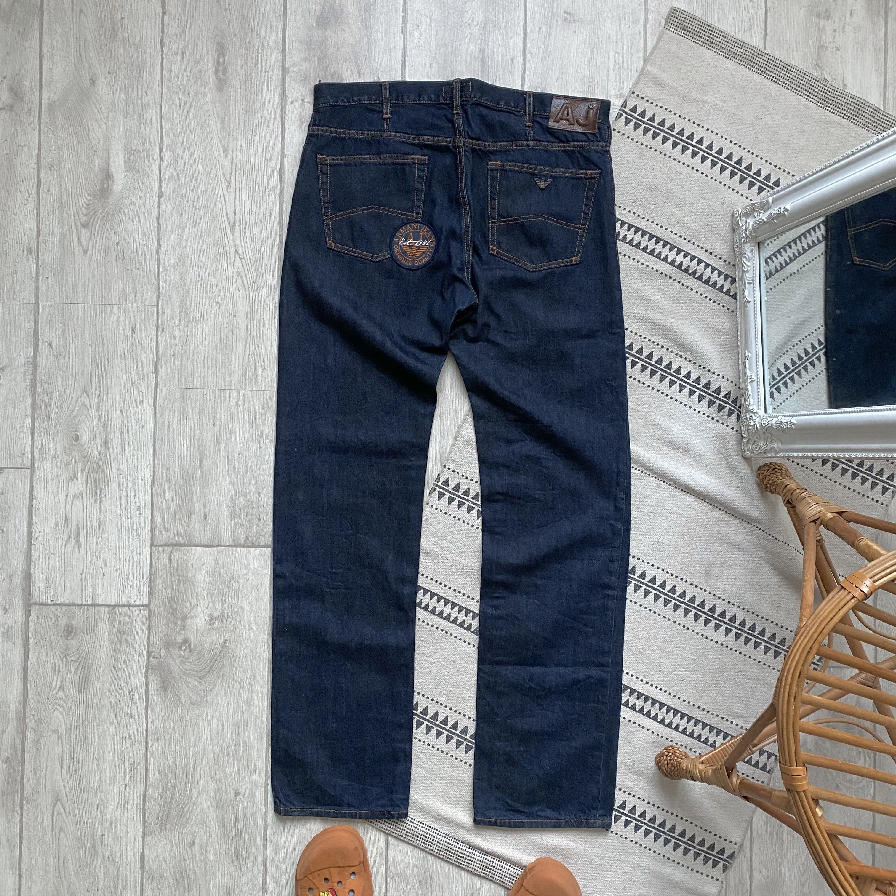 Armani Luxury Armani jeans Denim patch metal logo pants Size US 36 / EU 52 - 2 Thumbnail