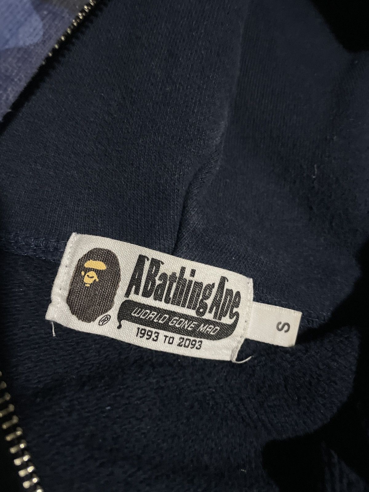 Bape Bape navy half blue camo shark hoodie S Size US S / EU 44-46 / 1 - 5 Thumbnail