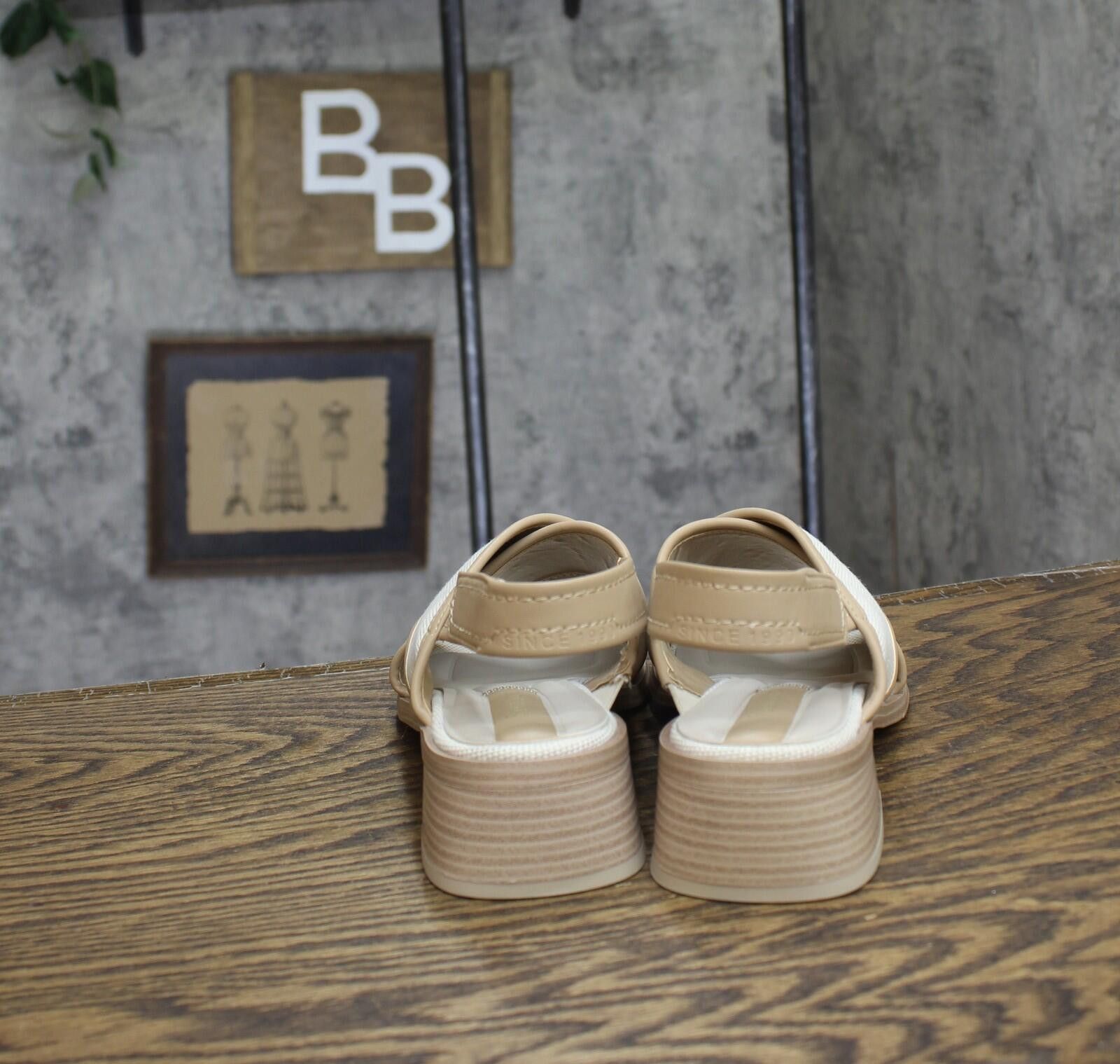 Other Nwt Franco Sarto Heeled Sandals J4225m1 Natural White 7m Size US 7 / IT 37 - 4 Thumbnail