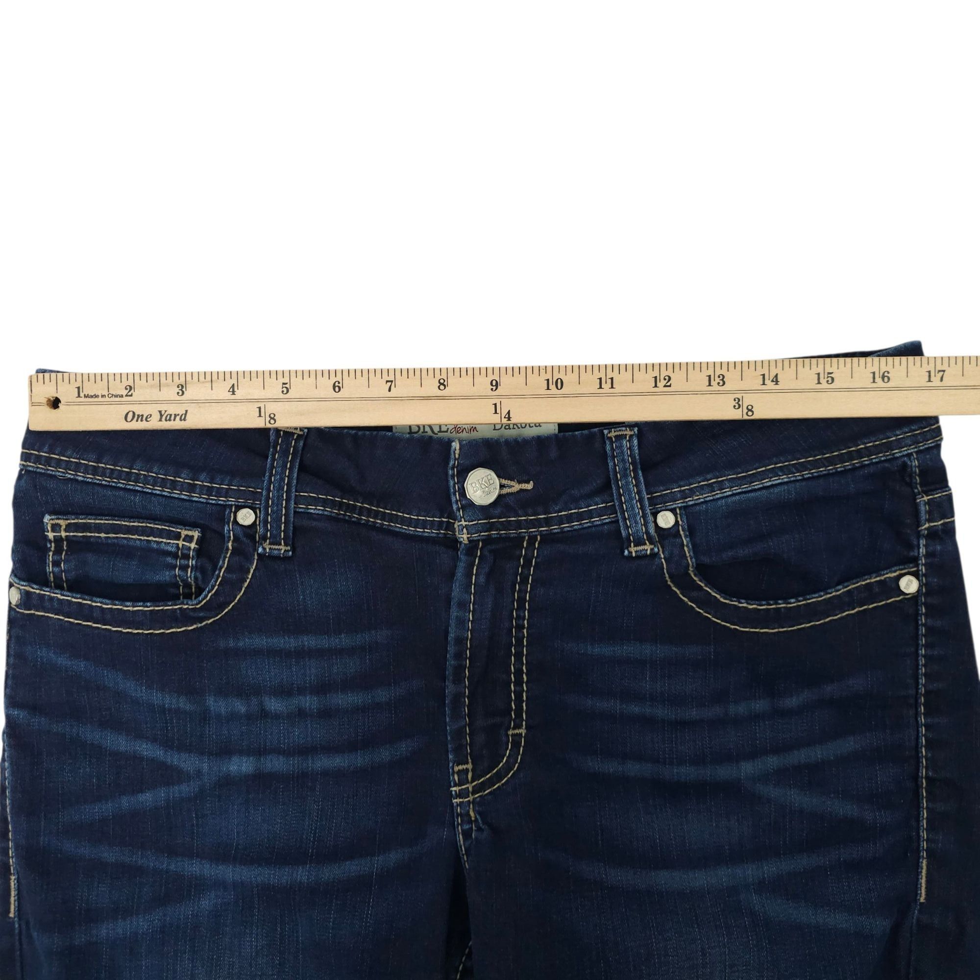 BKE BKE Dakota Boot Cut Jeans Womens Size 31 Mid Rise Dark Wash Size 31" - 3 Thumbnail