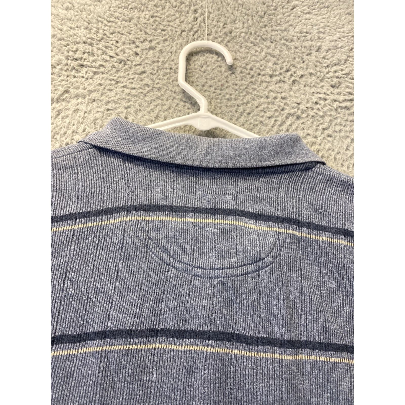 Izod IZOD Men’s Shirt L Gray Long Sleeves Pullover Collar 3 Buttons/ 98-53 Shirt Mens Classic Outdoor Size US L / EU 52-54 / 3 - 8 Thumbnail