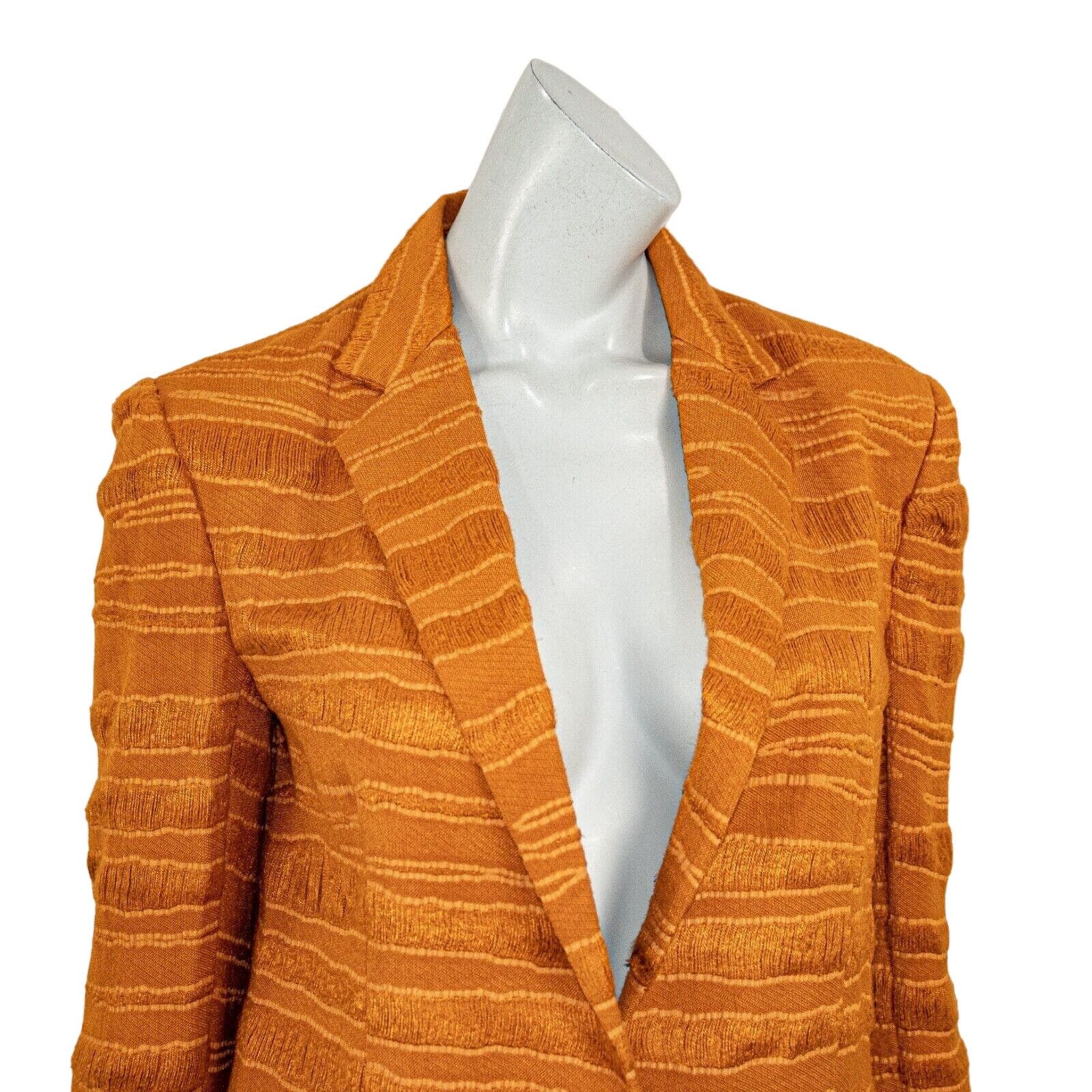 Other JENNI KAYNE Blazer Jacket Thread stripes copper brown Size S / US 4 / IT 40 - 8 Thumbnail