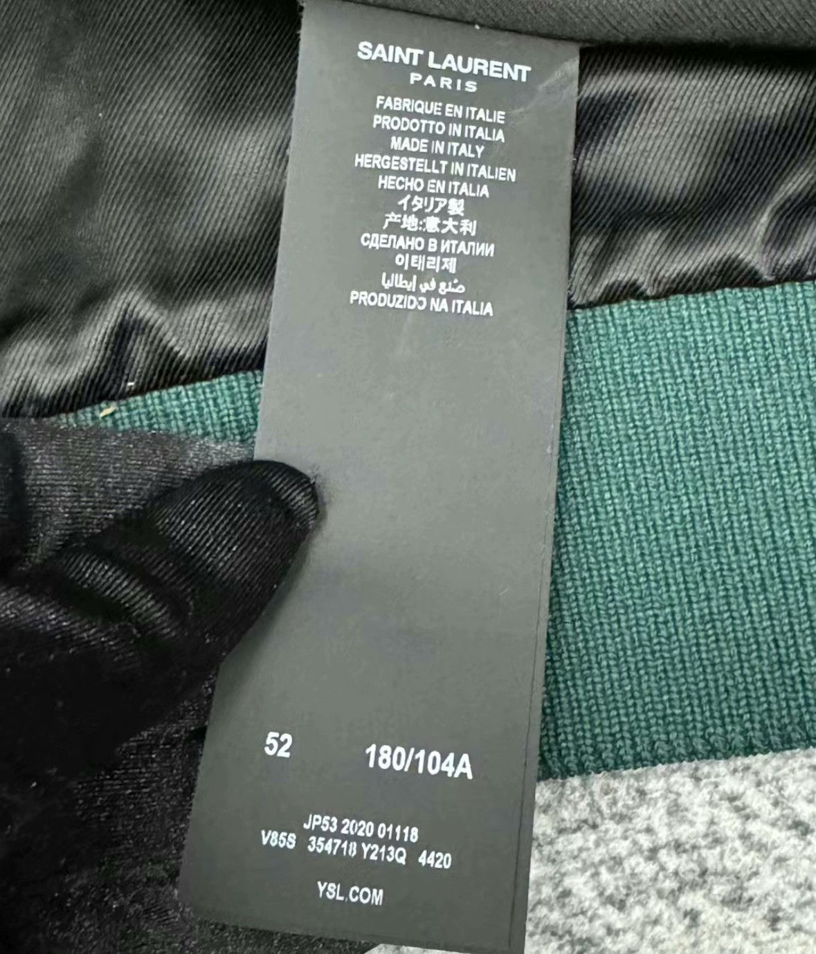 Saint Laurent Paris saint laurent Wool Blend Baseball Jersey Size US L / EU 52-54 / 3 - 4 Thumbnail