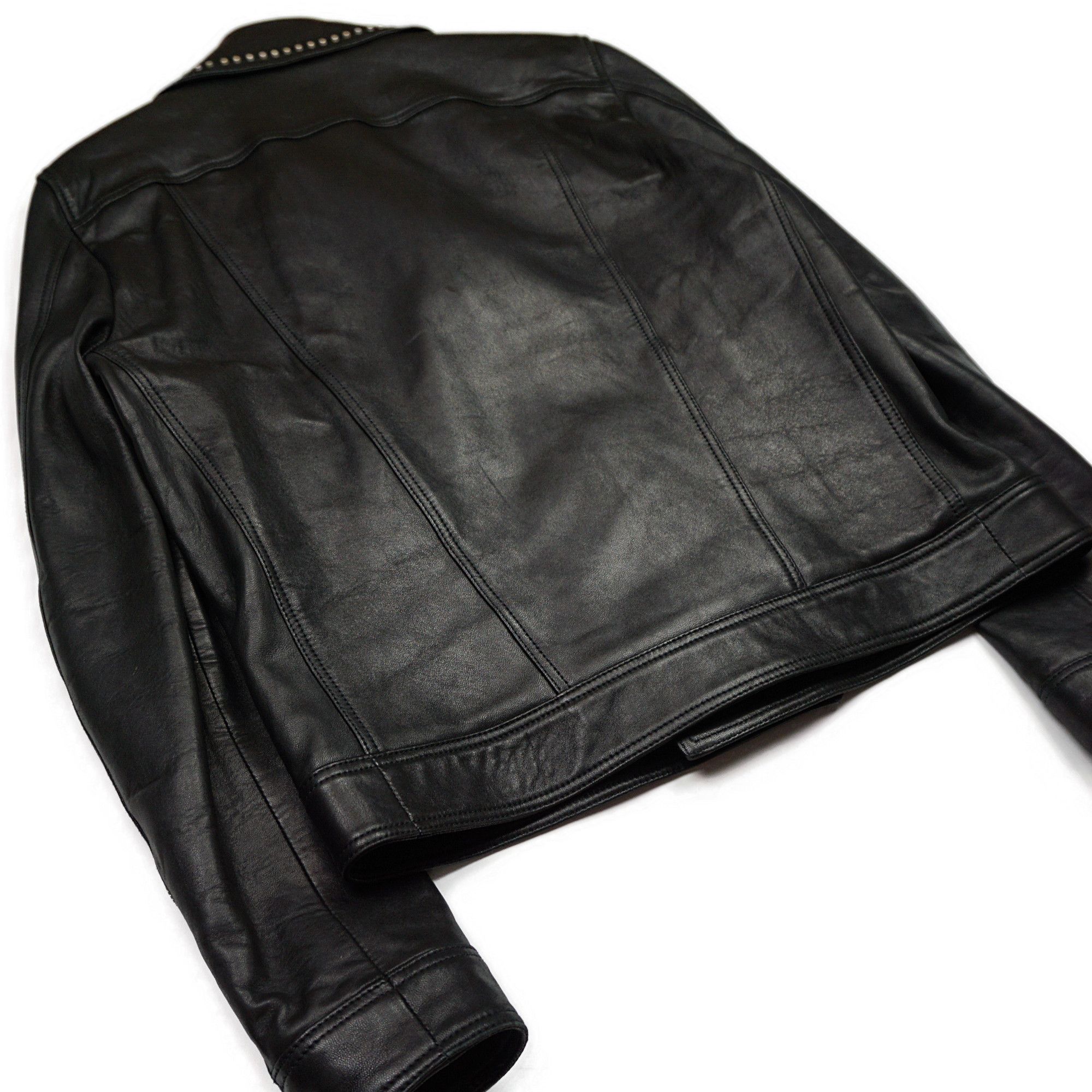 Saint Laurent Paris Saint Laurent Paris Leather Jacket With Metal Studs And Pins Size US M / EU 48-50 / 2 - 2 Thumbnail