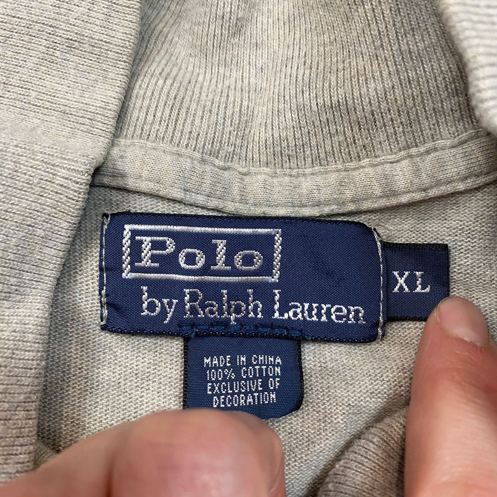 Polo Ralph Lauren × Vintage VTG Polo Ralph Lauren Henley 1/4 Button Sweater Men's XL Size US XL / EU 56 / 4 - 4 Thumbnail