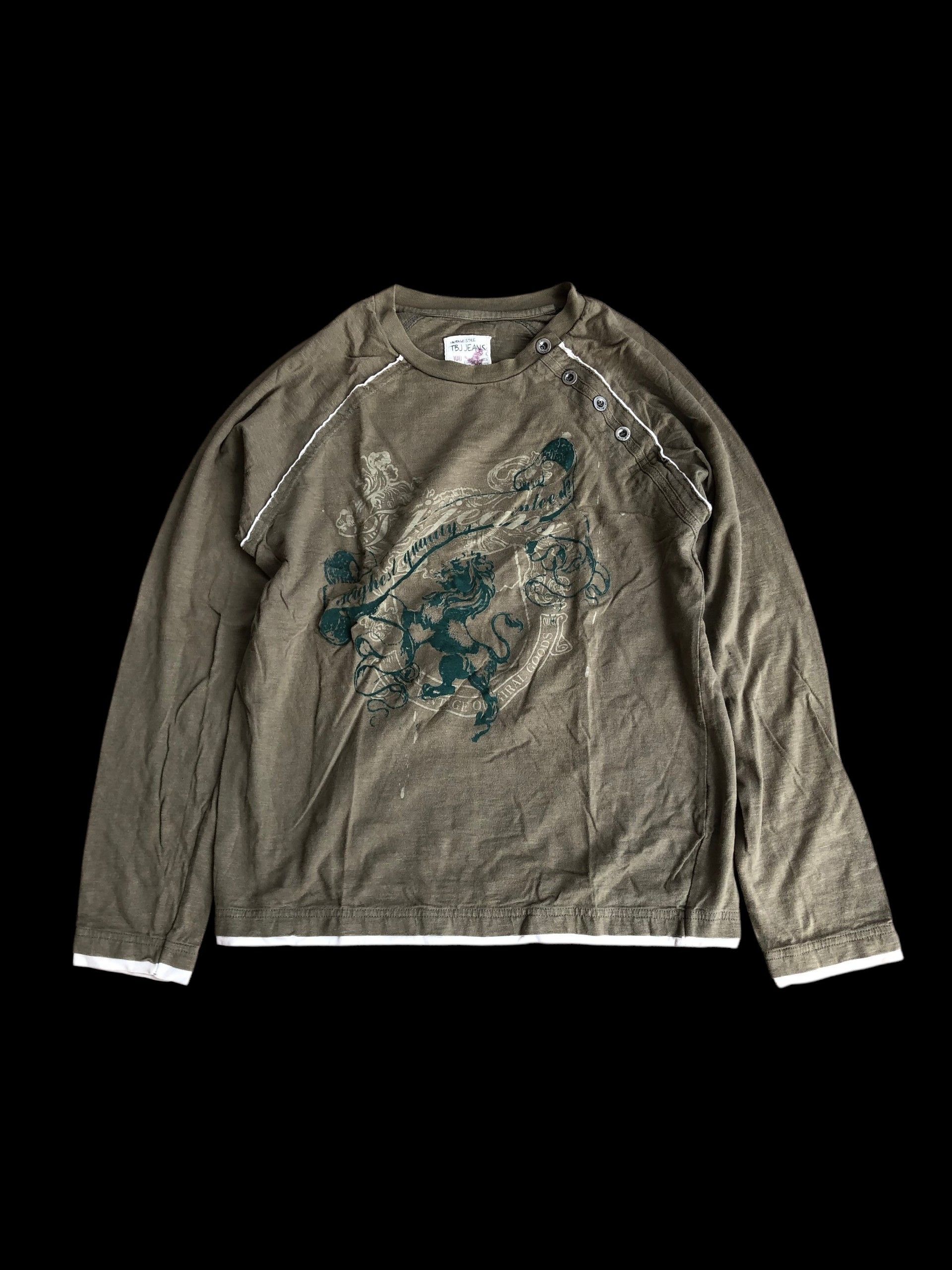 If Six Was Nine 2000s Double Layer Tbj Asymmetrical Vkei Style Y2k Size US M / EU 48-50 / 2 - 1 Thumbnail