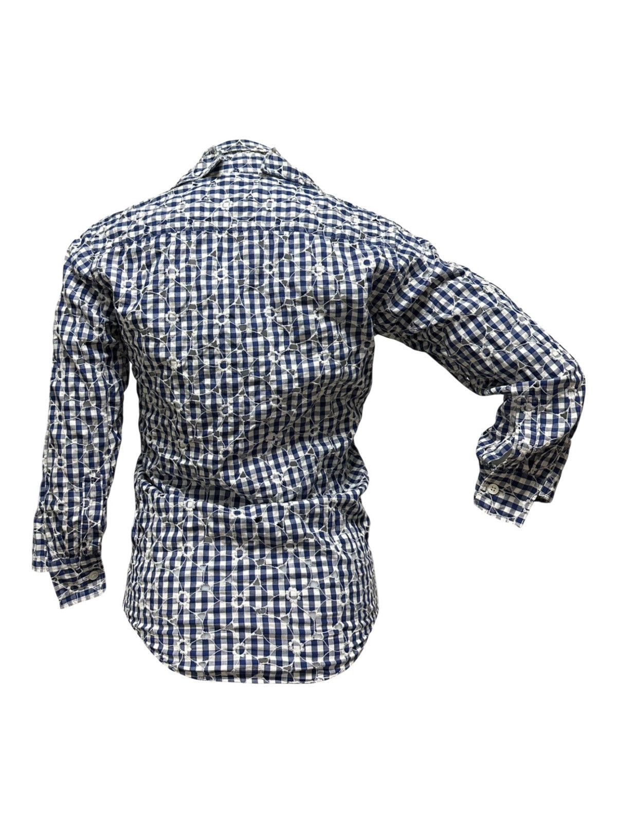 Junya Watanabe JUNYA WATANABE S/S 2009 Gingham Three-Quarter Sleeve Shirt Size S / US 4 / IT 40 - 2 Thumbnail