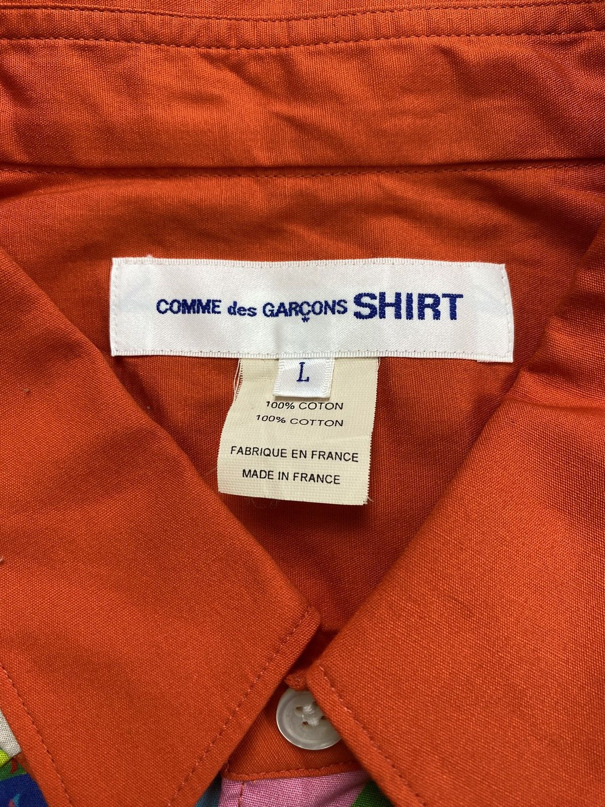 Comme des Garcons SHIRT Comme des Garçons SHIRT Psychedelic Pattern Patchwork Shirt Size US L / EU 52-54 / 3 - 7 Thumbnail