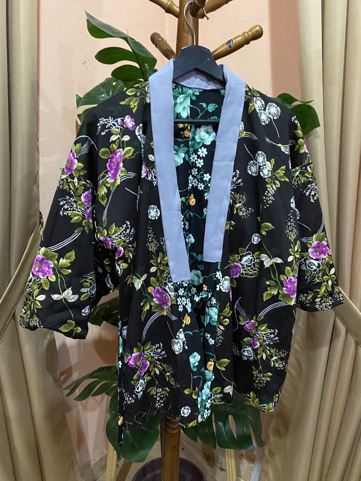 Japanese Brand Épurér Tokyo Floral Kimono Jacket Multicolor Unisex Size L / US 10 / IT 46 - 10 Thumbnail