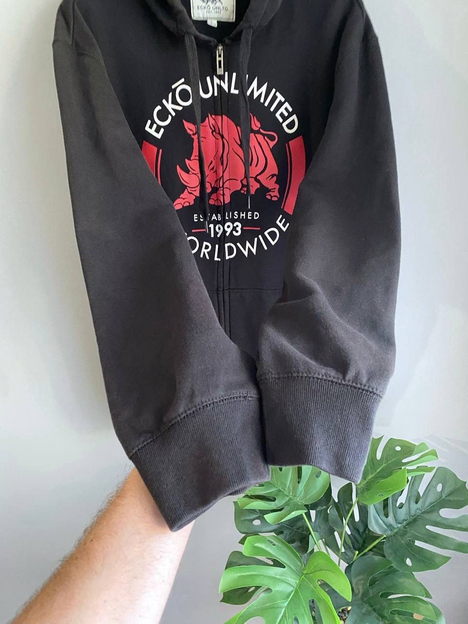Ecko Unltd. Ecko Unlimited Worldwide Y2K Full Zip Black Hoodie, Size L Size US L / EU 52-54 / 3 - 7 Thumbnail