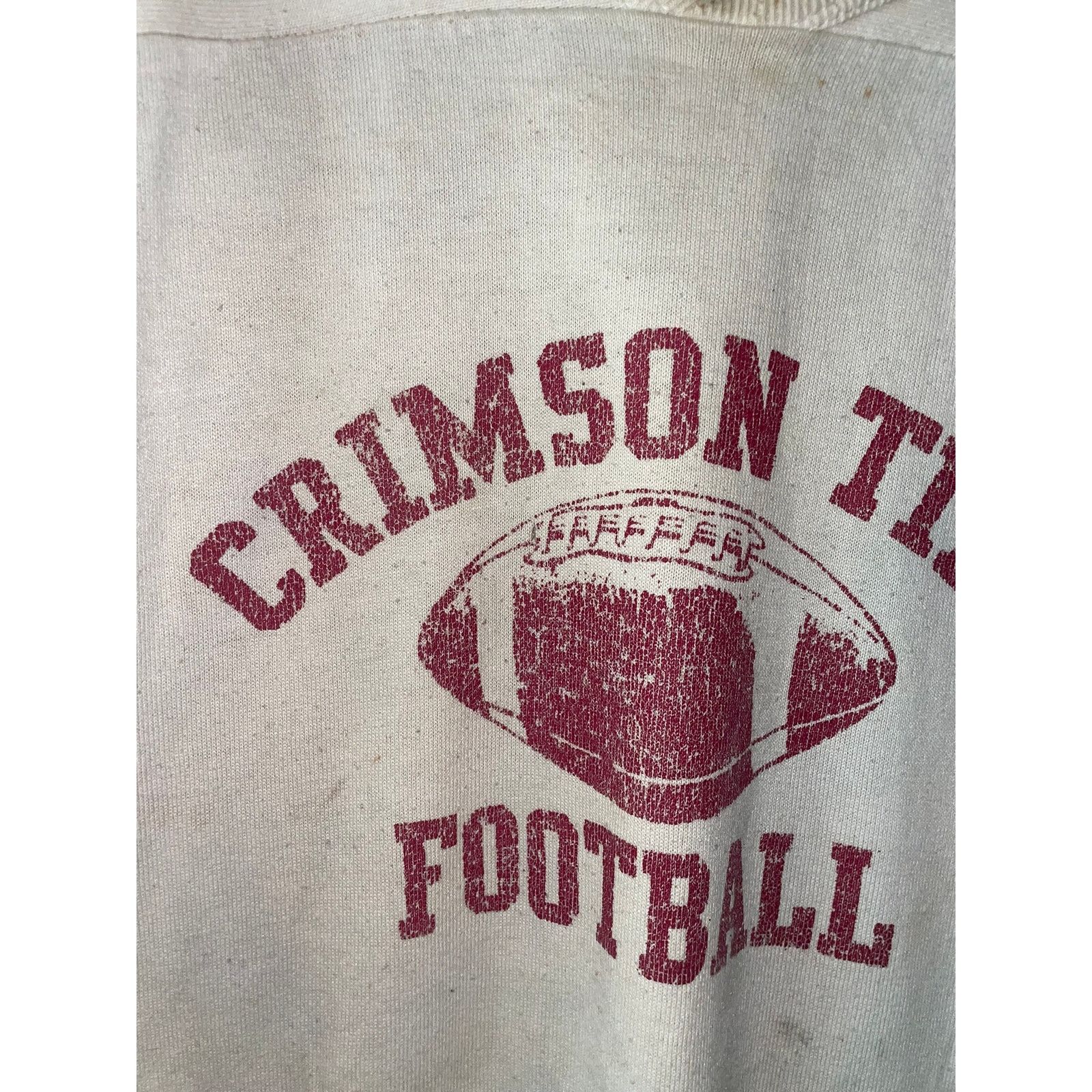 Vintage 1970s 80s Crimson Tide College Football Jersey VTG 1980s XL Size US XL / EU 56 / 4 - 2 Thumbnail