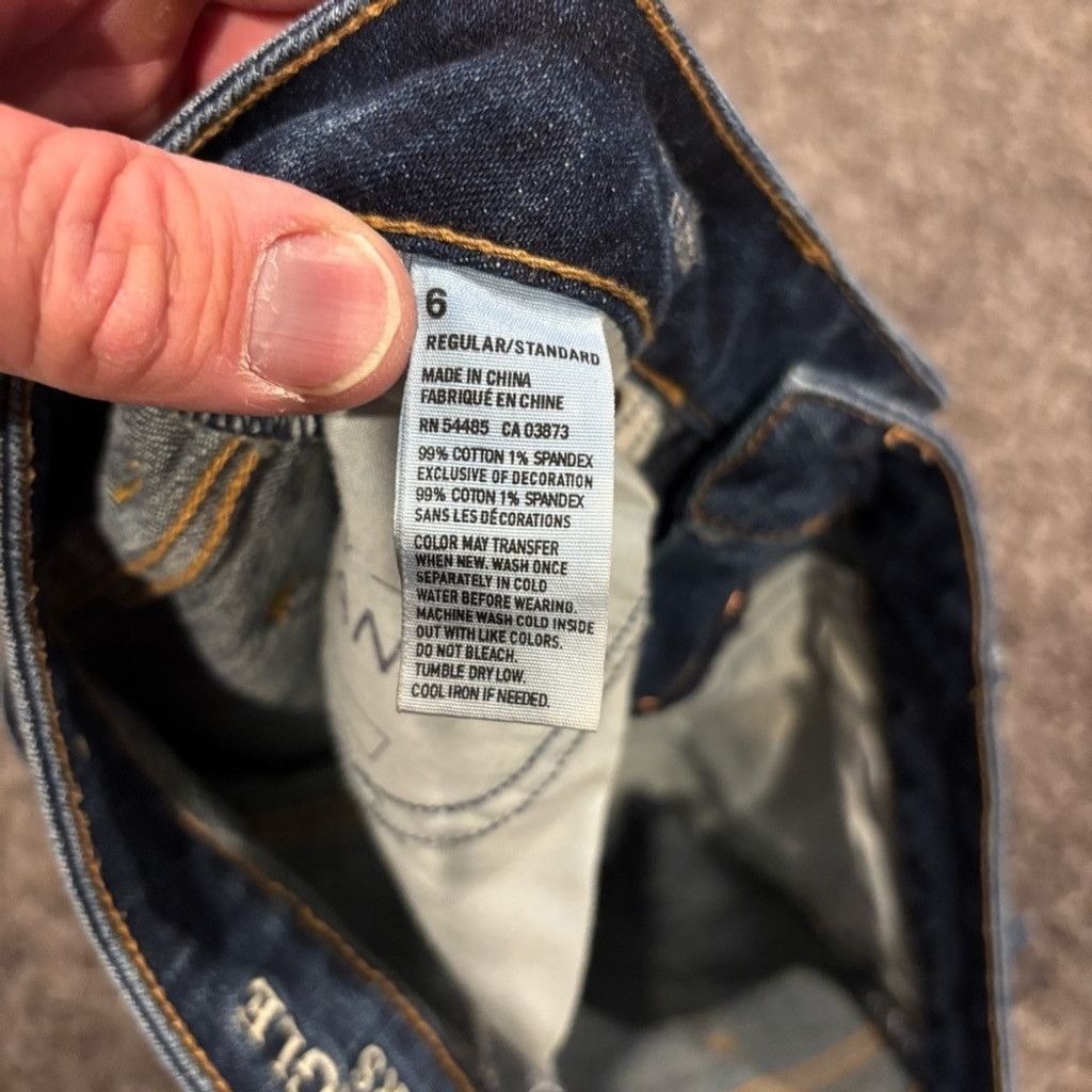American Eagle Outfitters Women's American Eagle Boy Jean Blue Jeans Size 28" / US 6 / IT 42 - 7 Thumbnail