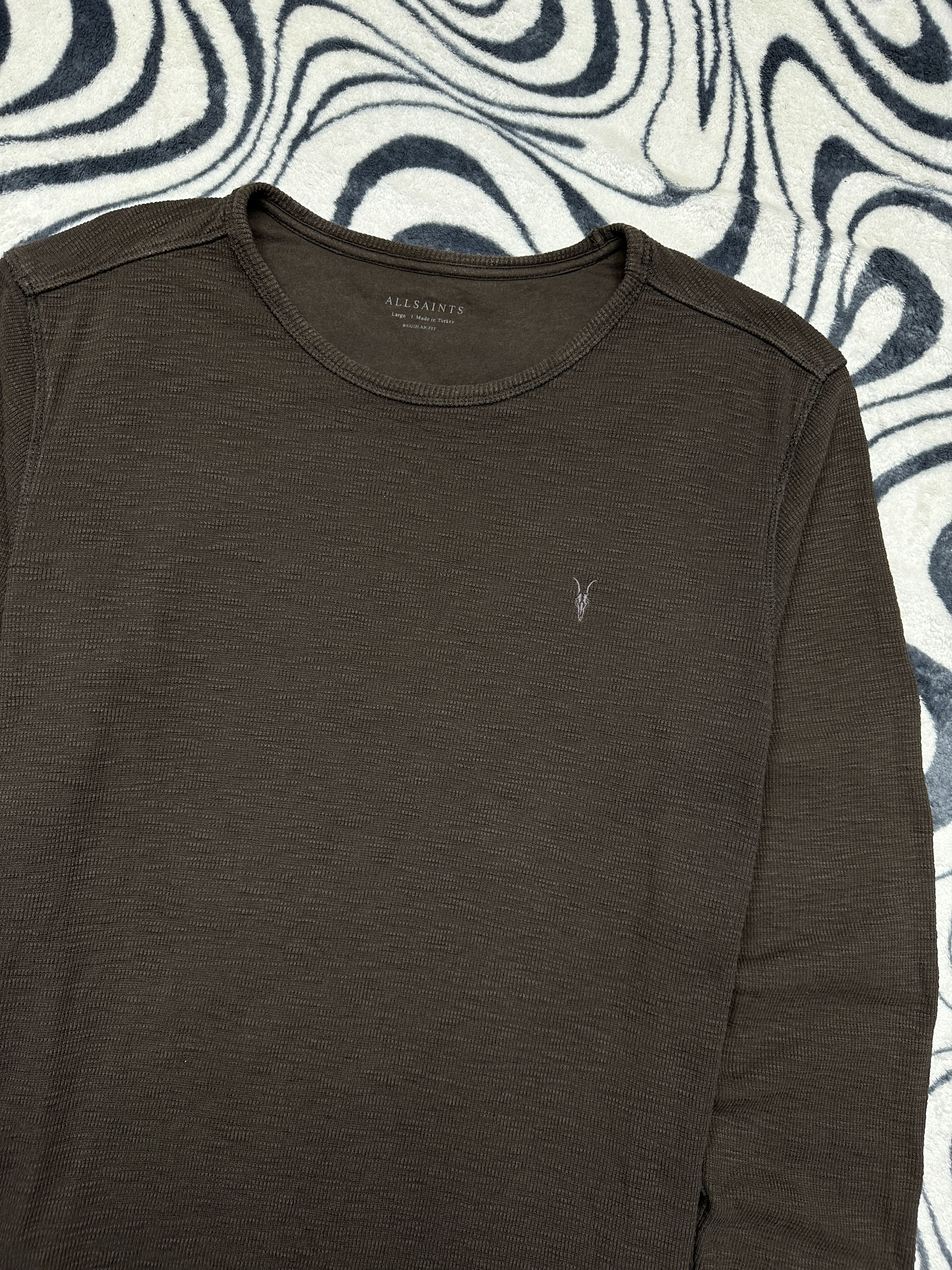 Allsaints Allsaints Mens Muse Crew Neck Sweater Size US L / EU 52-54 / 3 - 2 Thumbnail