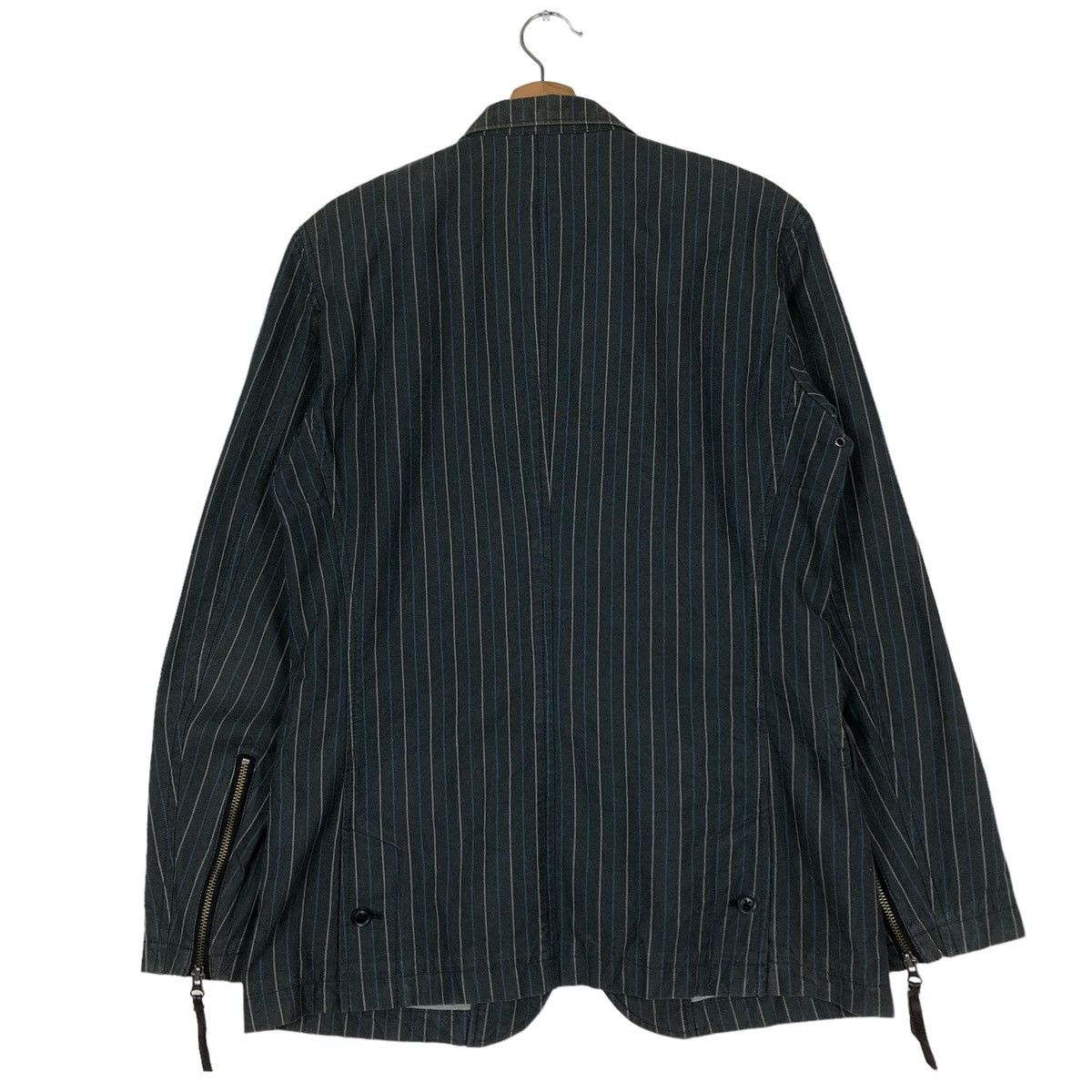 Japanese Brand Biker Jacket Multi Pocket Cargo Striped Custom Culture Japan Size US S / EU 44-46 / 1 - 8 Thumbnail